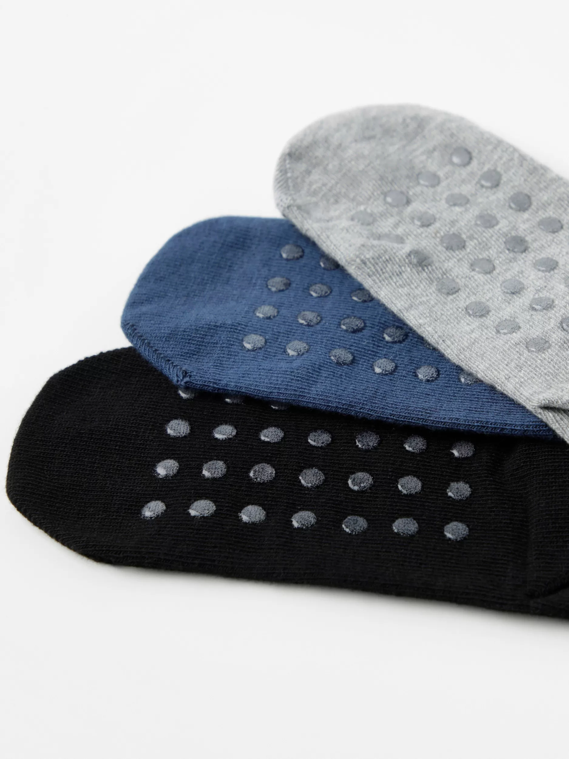 Lindex Undertøy<3-Pakning Med Sokker Med Kjoretoy Og Antiskli Dark Dusty Blue