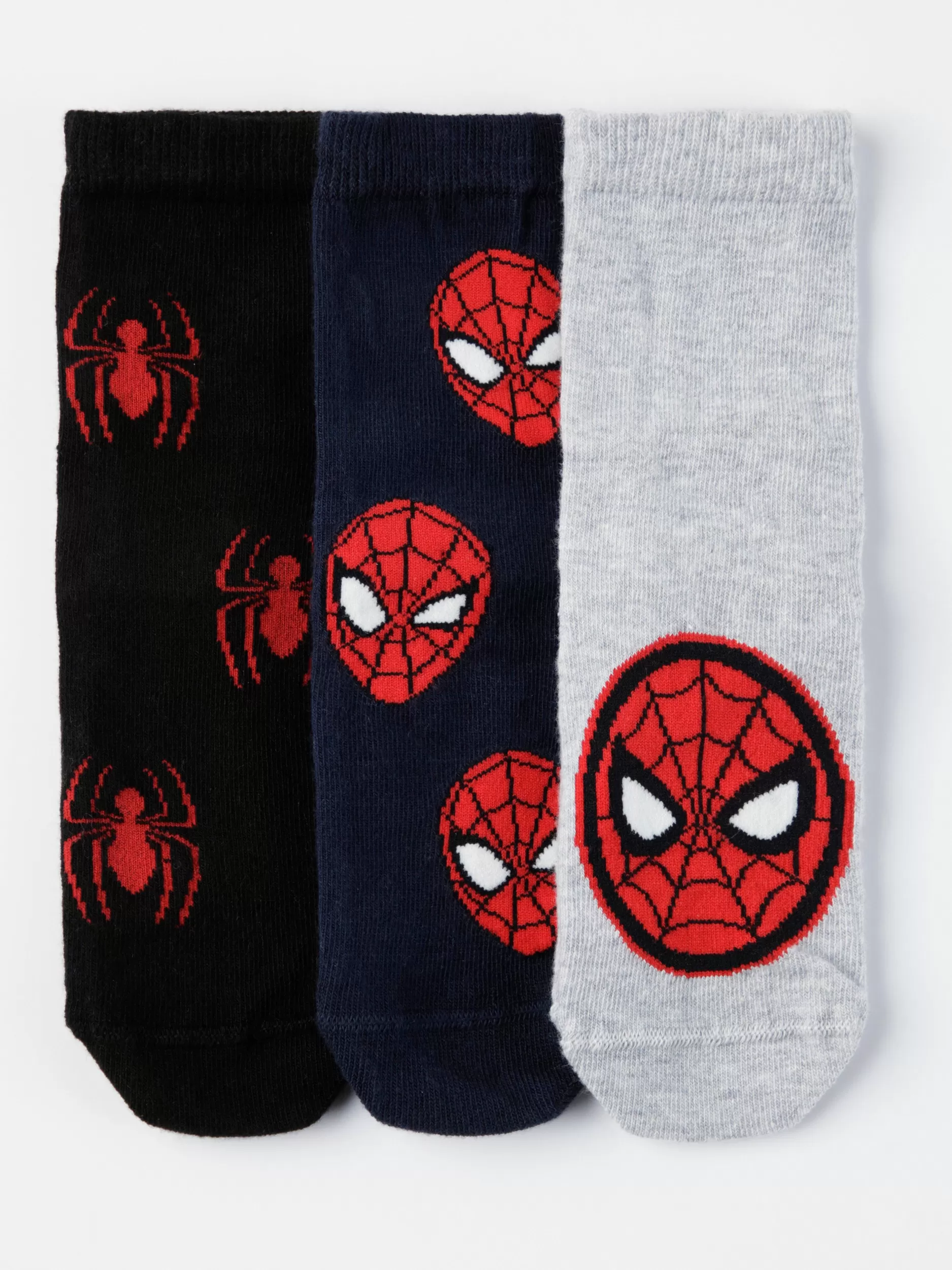 Lindex Sokker & Tights<3-Pakning Med Sokker Med Spider-Man-Motiv Black