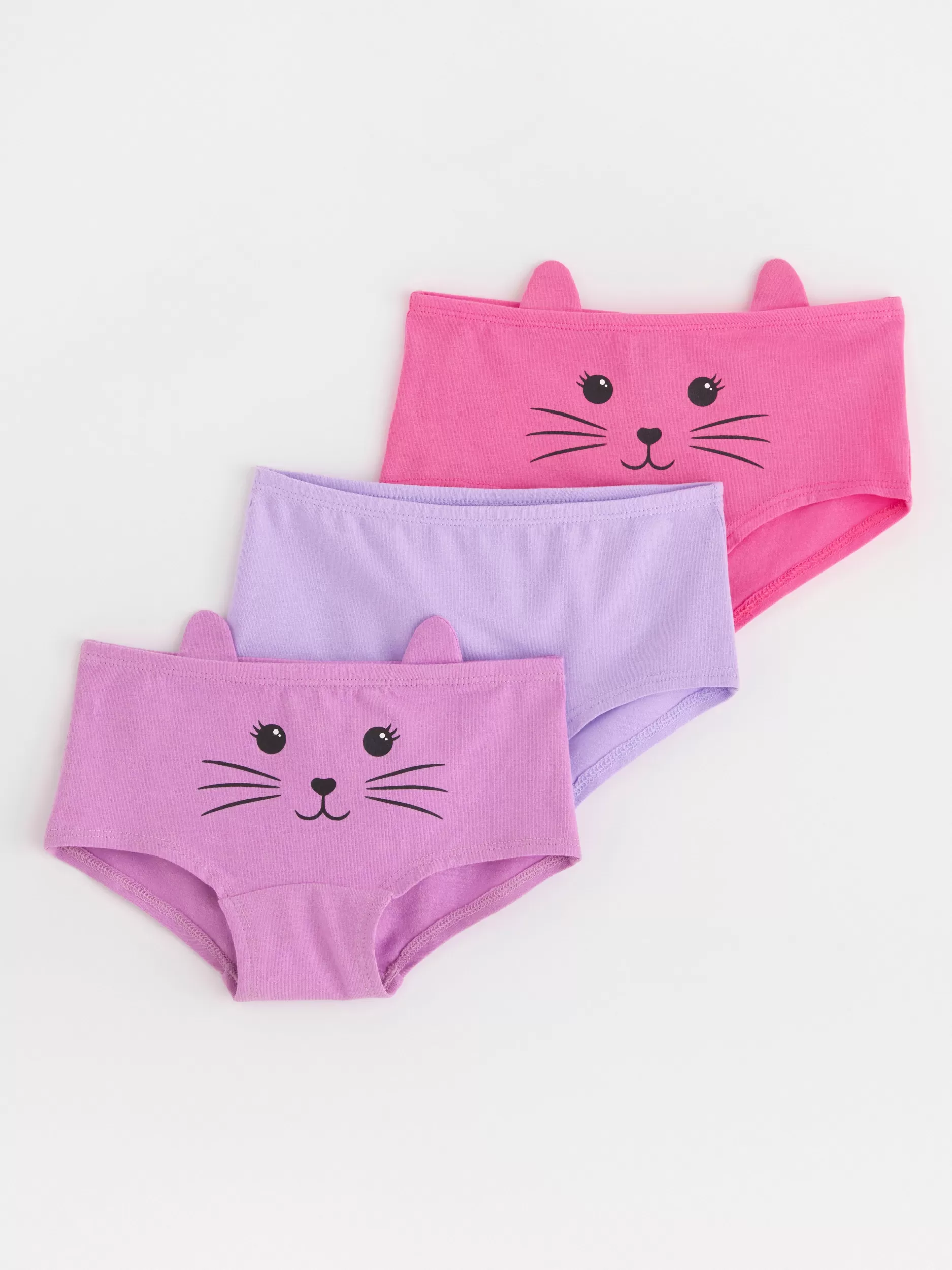 Lindex Undertøy<3-Pakning Med Truser Light Dusty Lilac