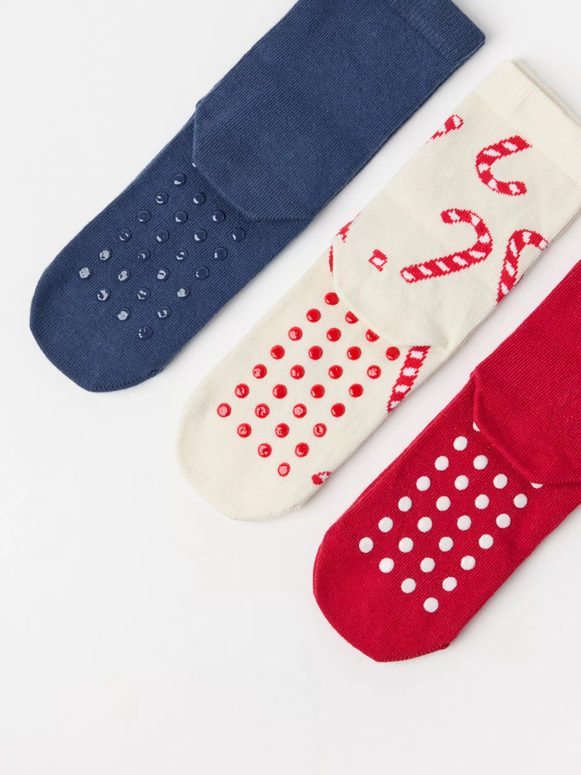 Lindex Undertøy<3-Pakningsokker Med Julemotiv Dark Red