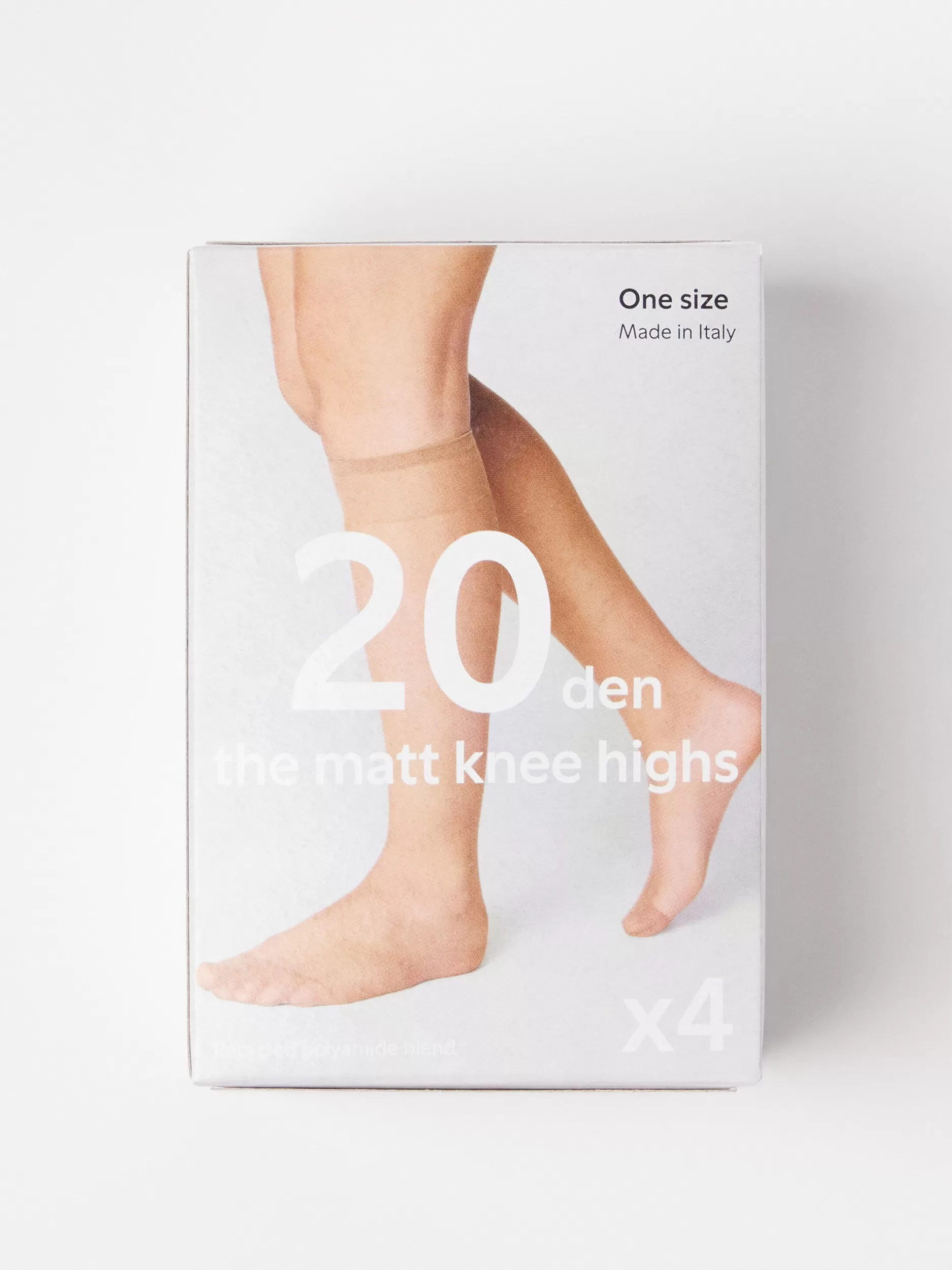 Lindex Sokker<4-Pakning Med Matte Knestromper Beige