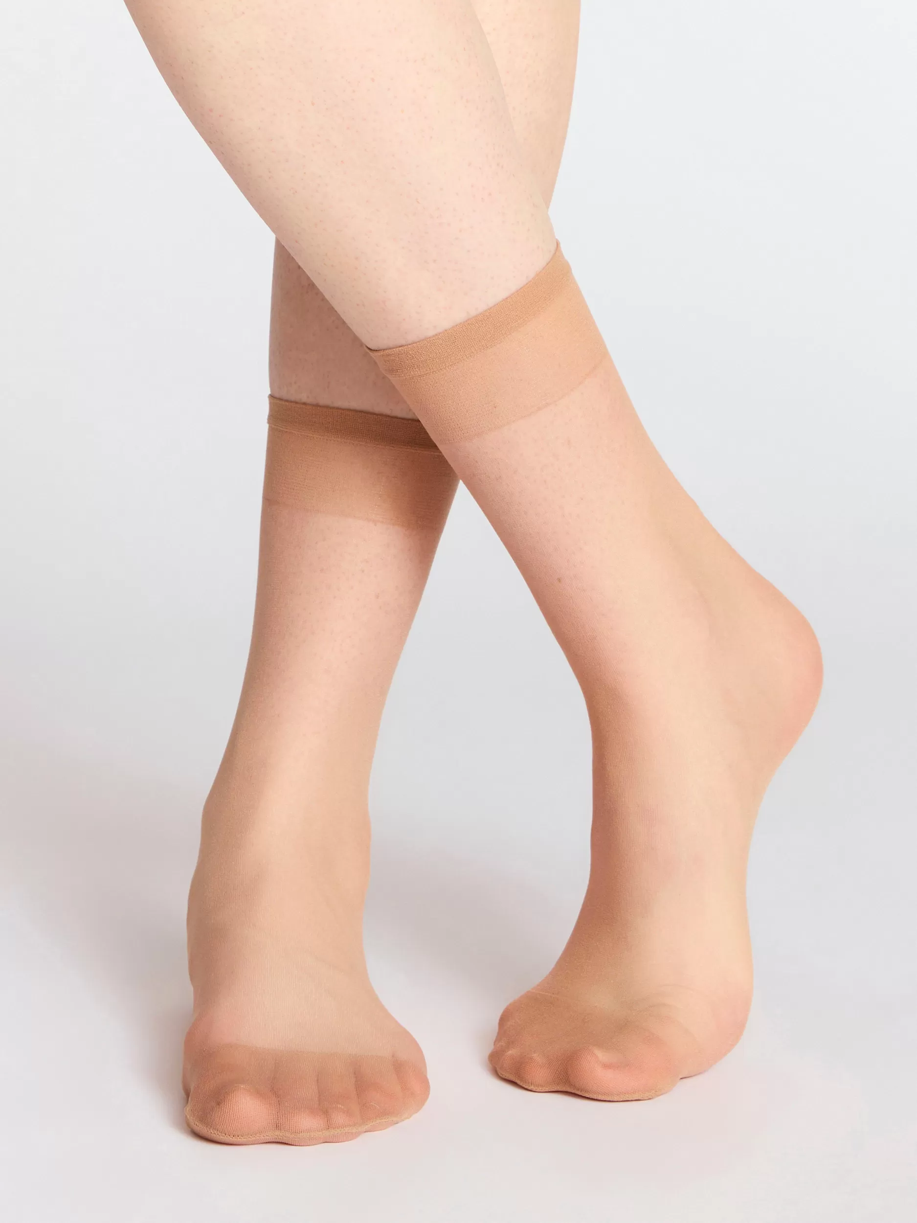 Lindex Sokker<4-Pakning Med Matte Sokker, 20 Denier Light Beige