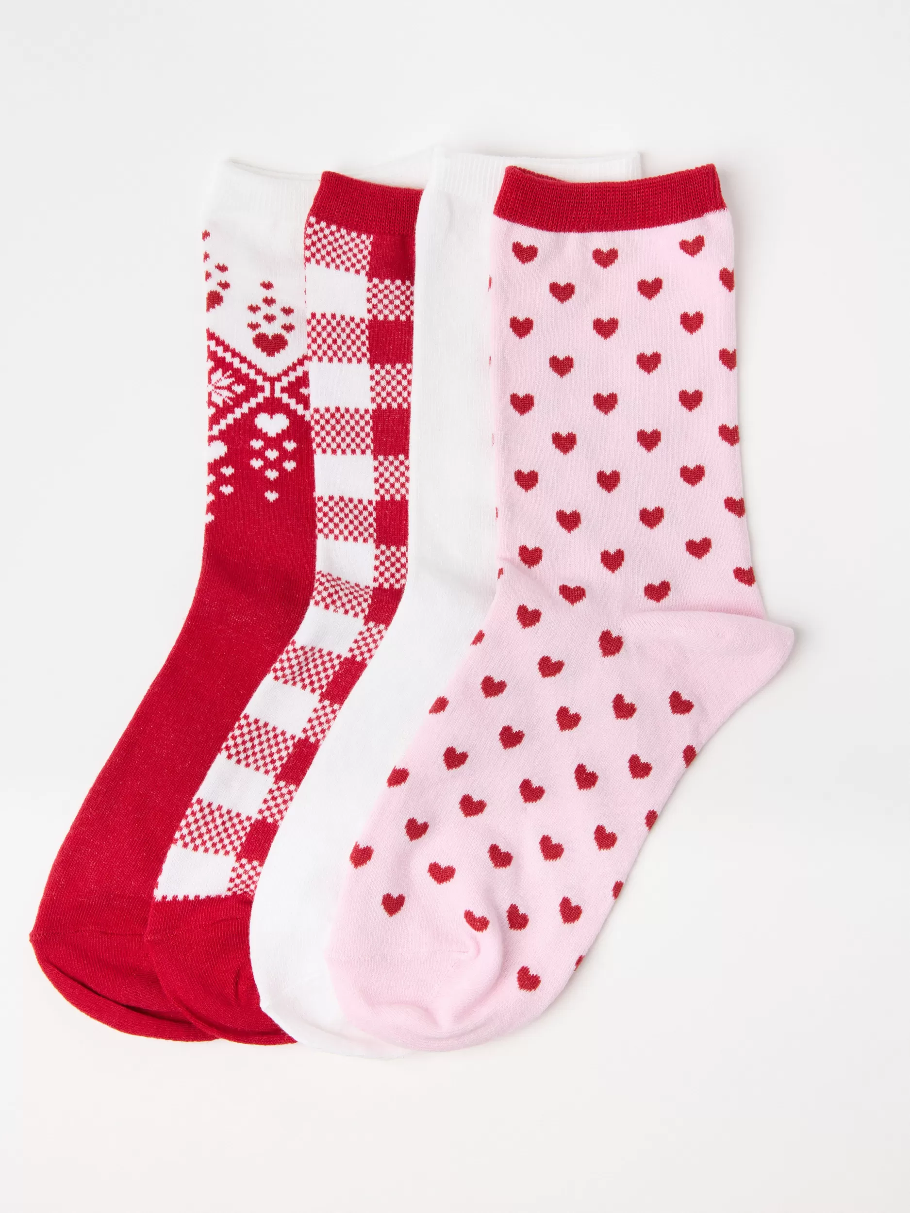 Lindex Sokker<4-Pakning Med Monst E Sokker Red