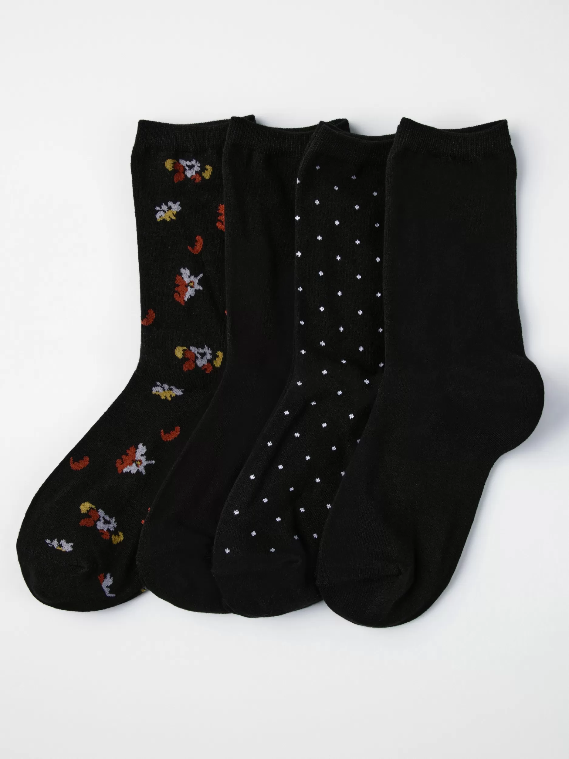 Lindex Sokker<4-Pakning Med Sokker Black