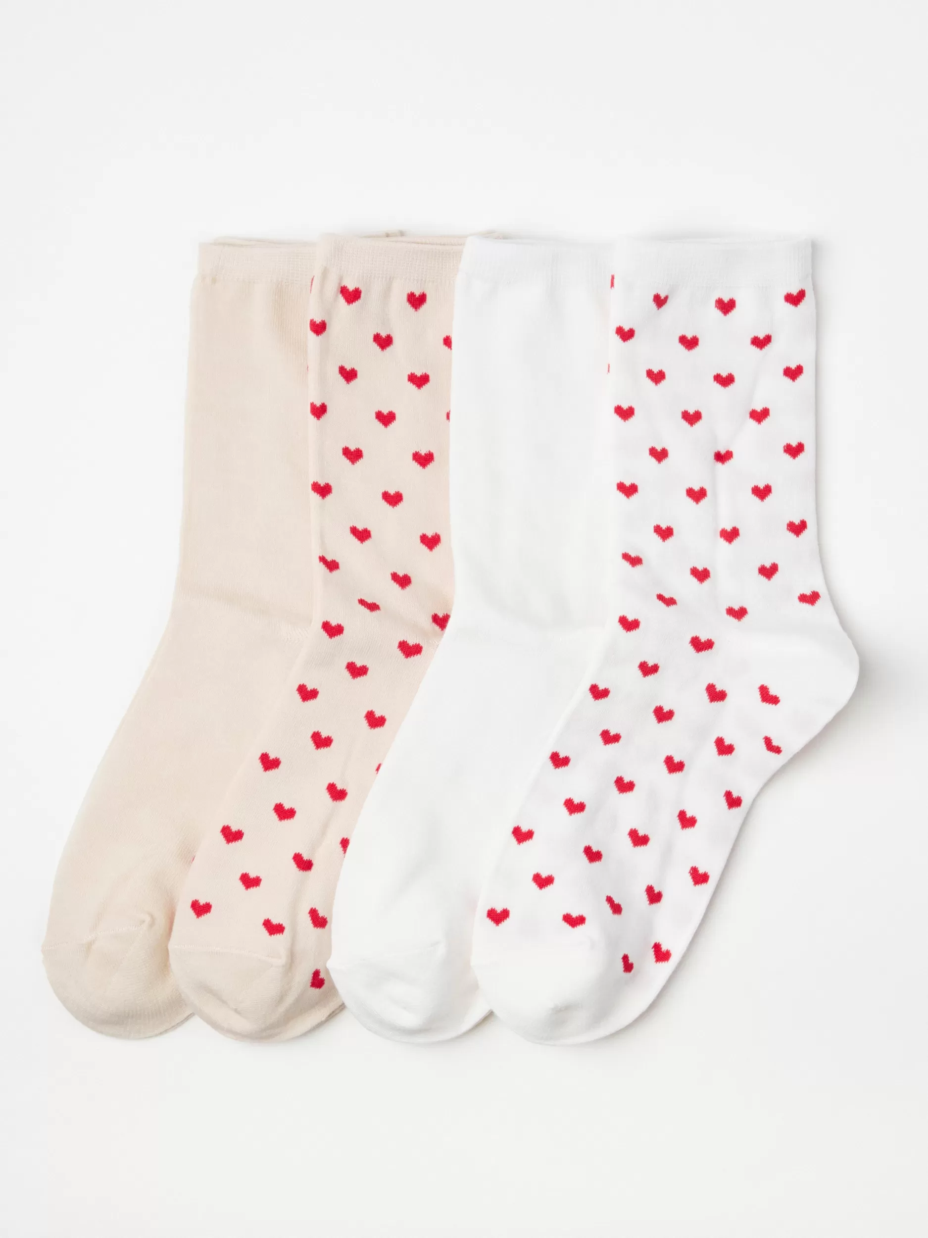 Lindex Sokker<4-Pakning Med Sokker Off White