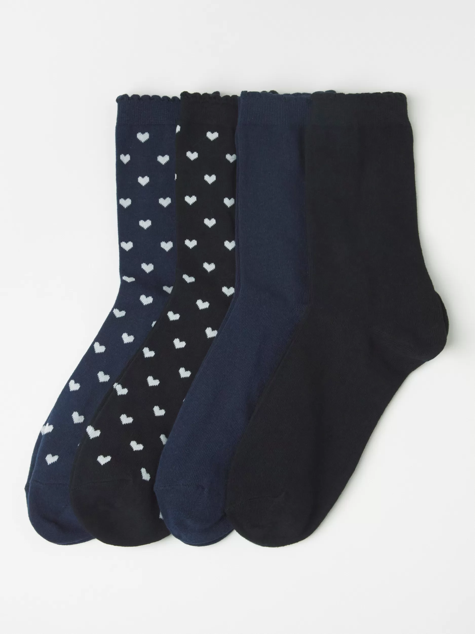 Lindex Sokker<4-Pakning Med Sokker Black