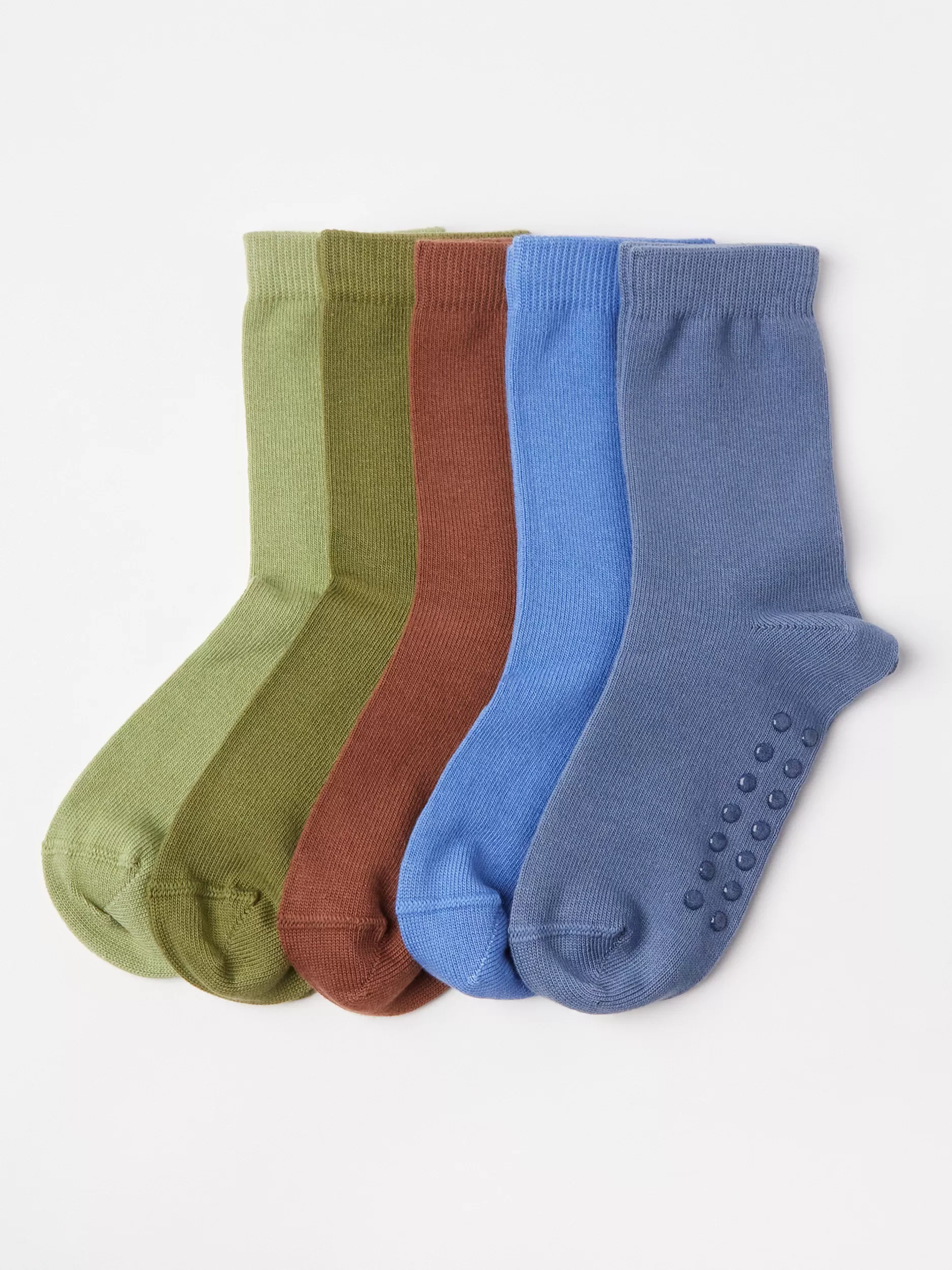 Lindex Sokker & Tights<5-Pakning Med Sokker Med Antiskli Dark Dusty Lime