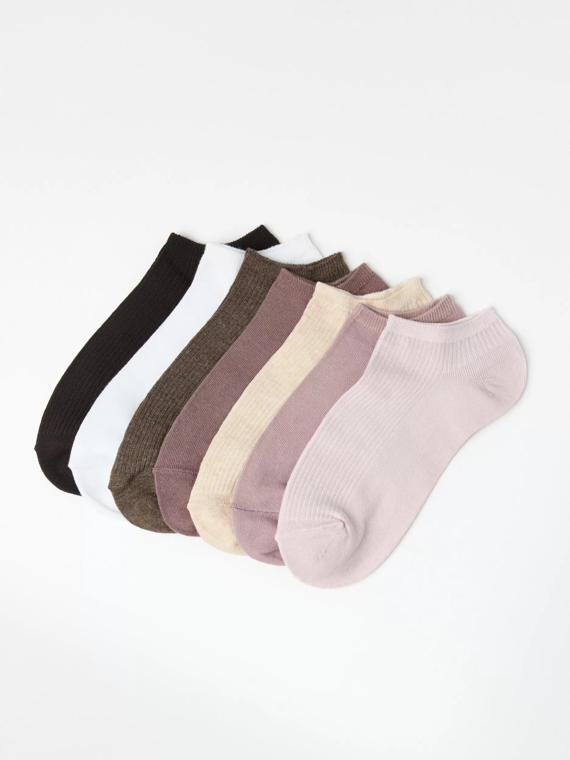 Lindex Sokker<7-Pakning Med Ankelsokker Light Lilac