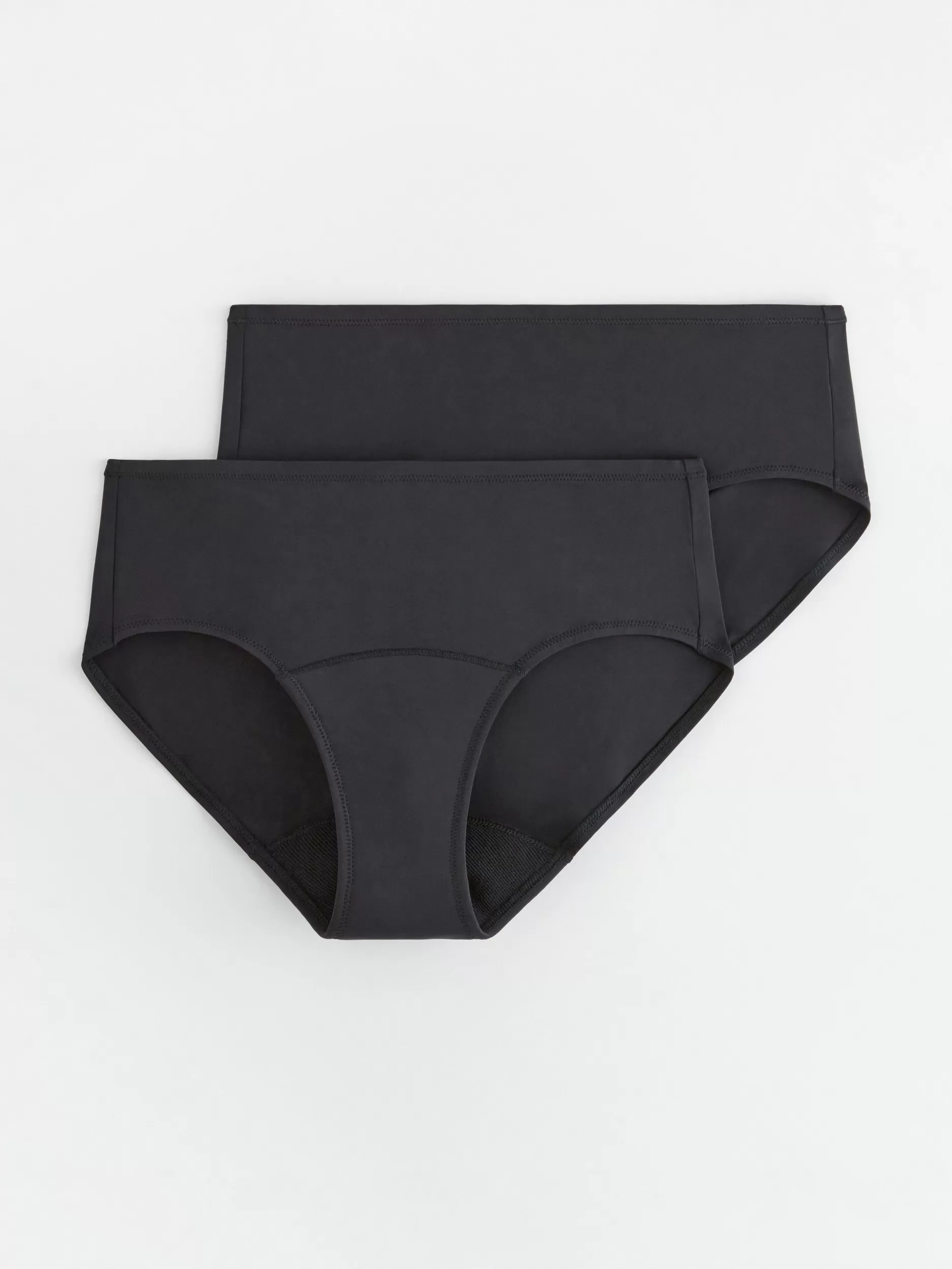 Lindex Truser<Basis Hiphugger X 2 Menstruse Med Lavt Til Moderat Absorpsjonsniva Black