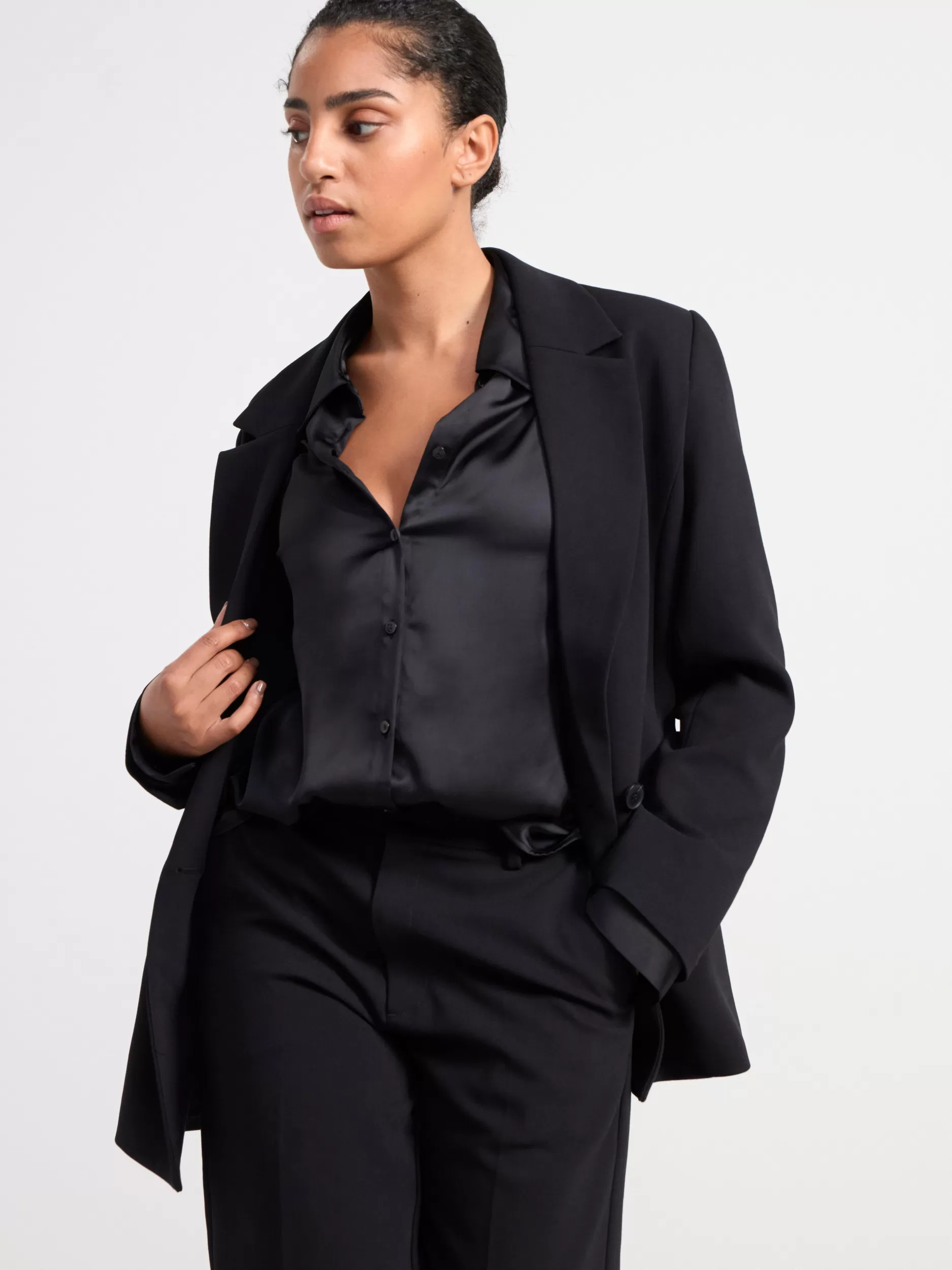 Lindex Blazere<Blazer Lukking Med Doble Knapper Black