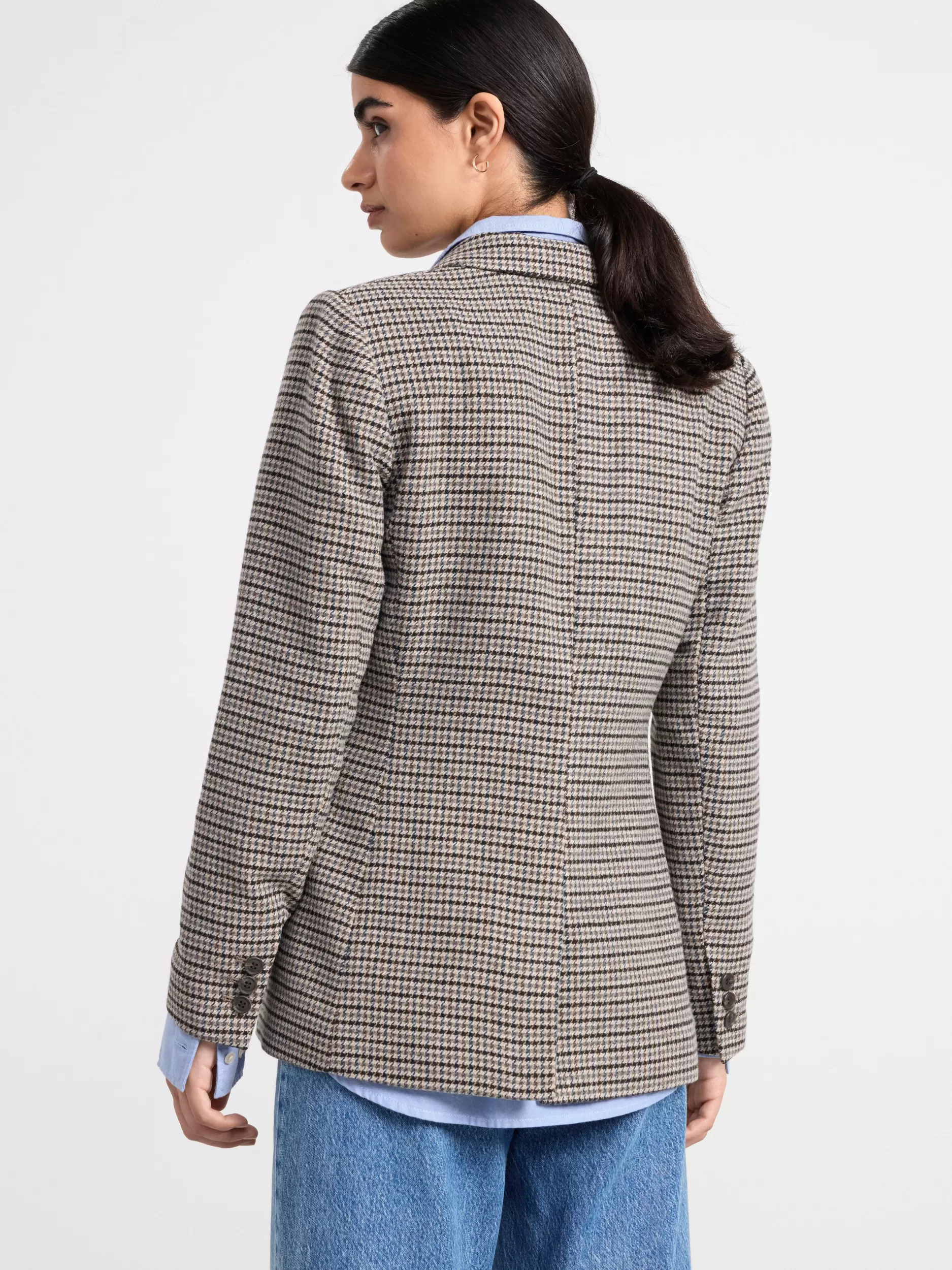 Lindex Blazere<Blazer Med Hundetannsmonster Light Dusty Grey
