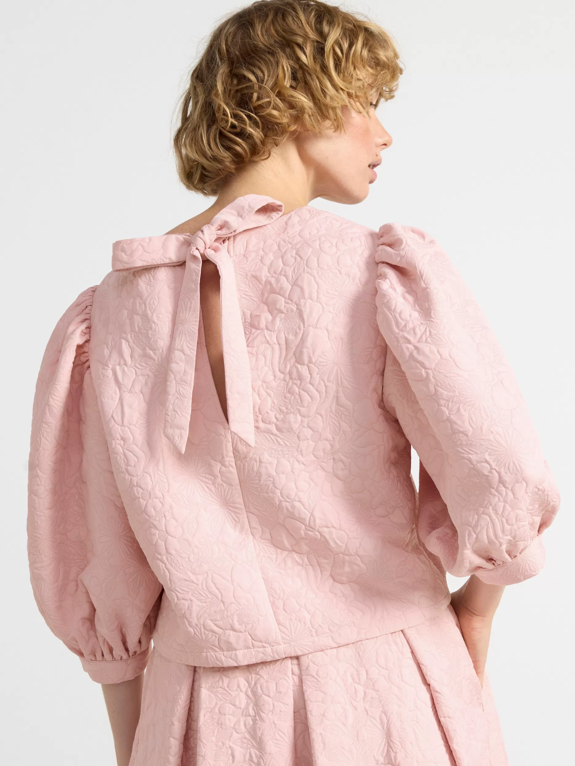 Lindex Bluser & Skjorter<Bluse Med Puffermer Light Pink