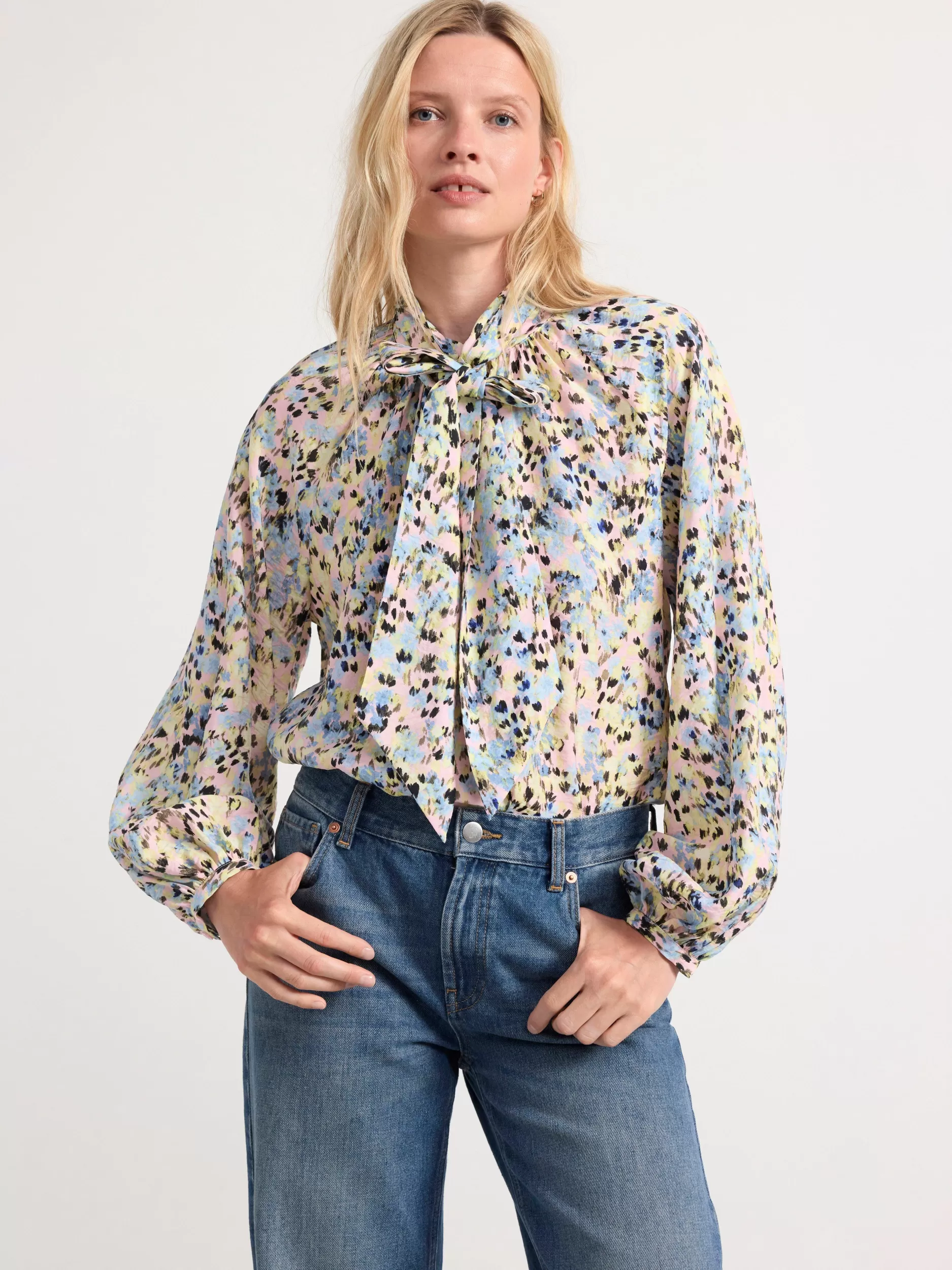 Lindex Bluser & Skjorter<Bluse Med Sloyfe Pink