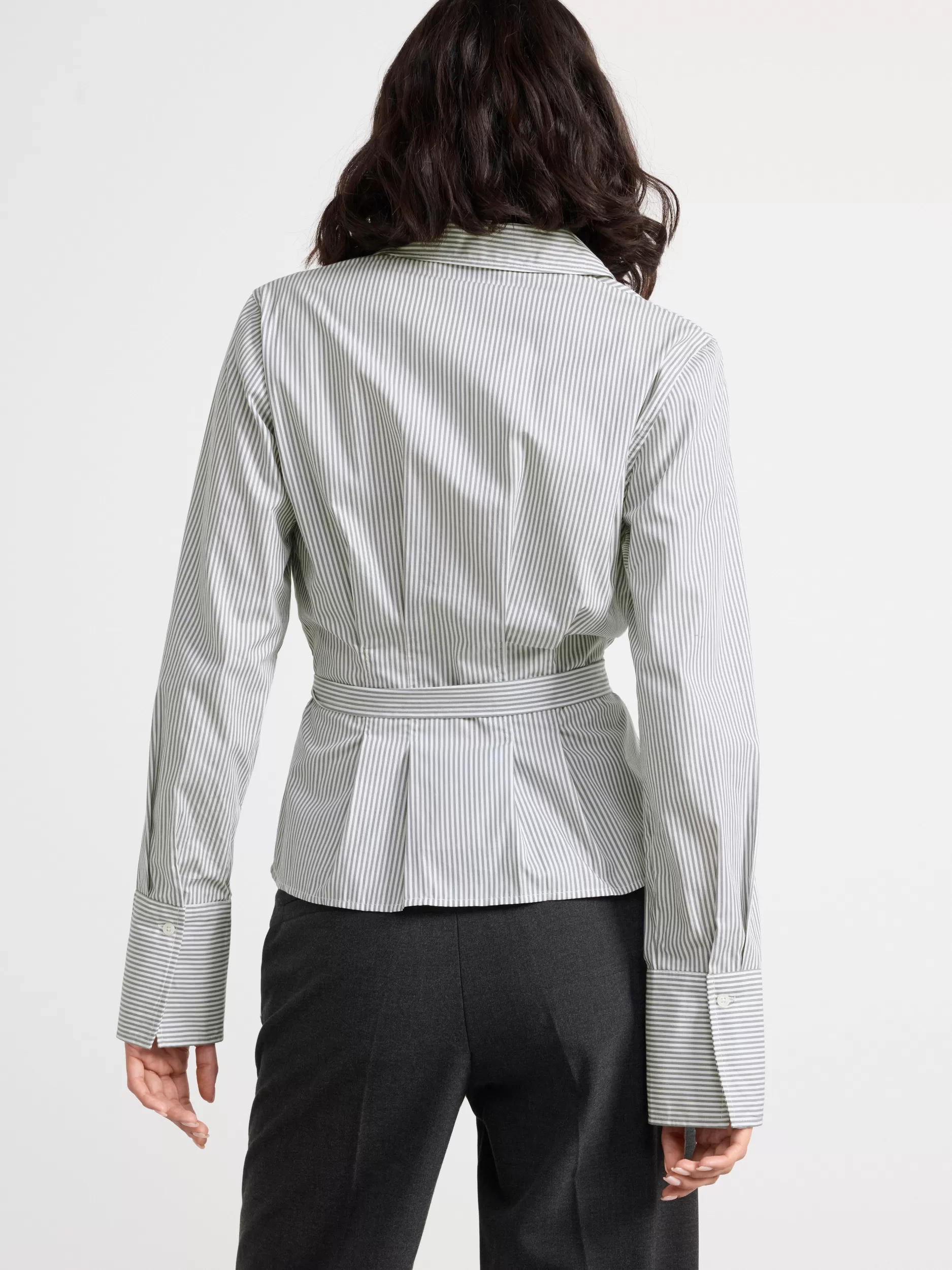 Lindex Bluser & Skjorter<Bluse Med Striper Grey