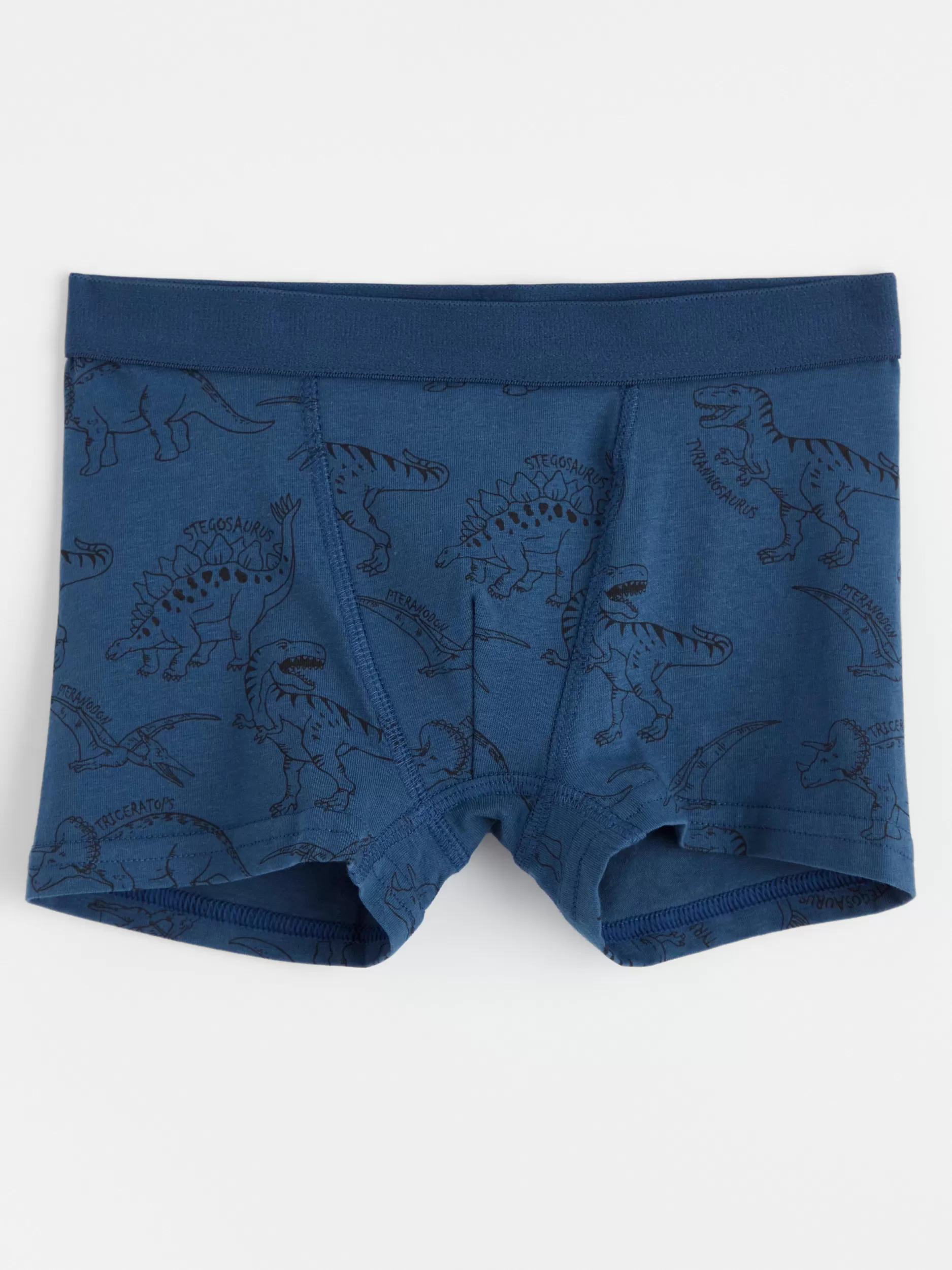 Lindex Undertøy<Boksershorts Med Dinosaurer Dk Dusty Blue