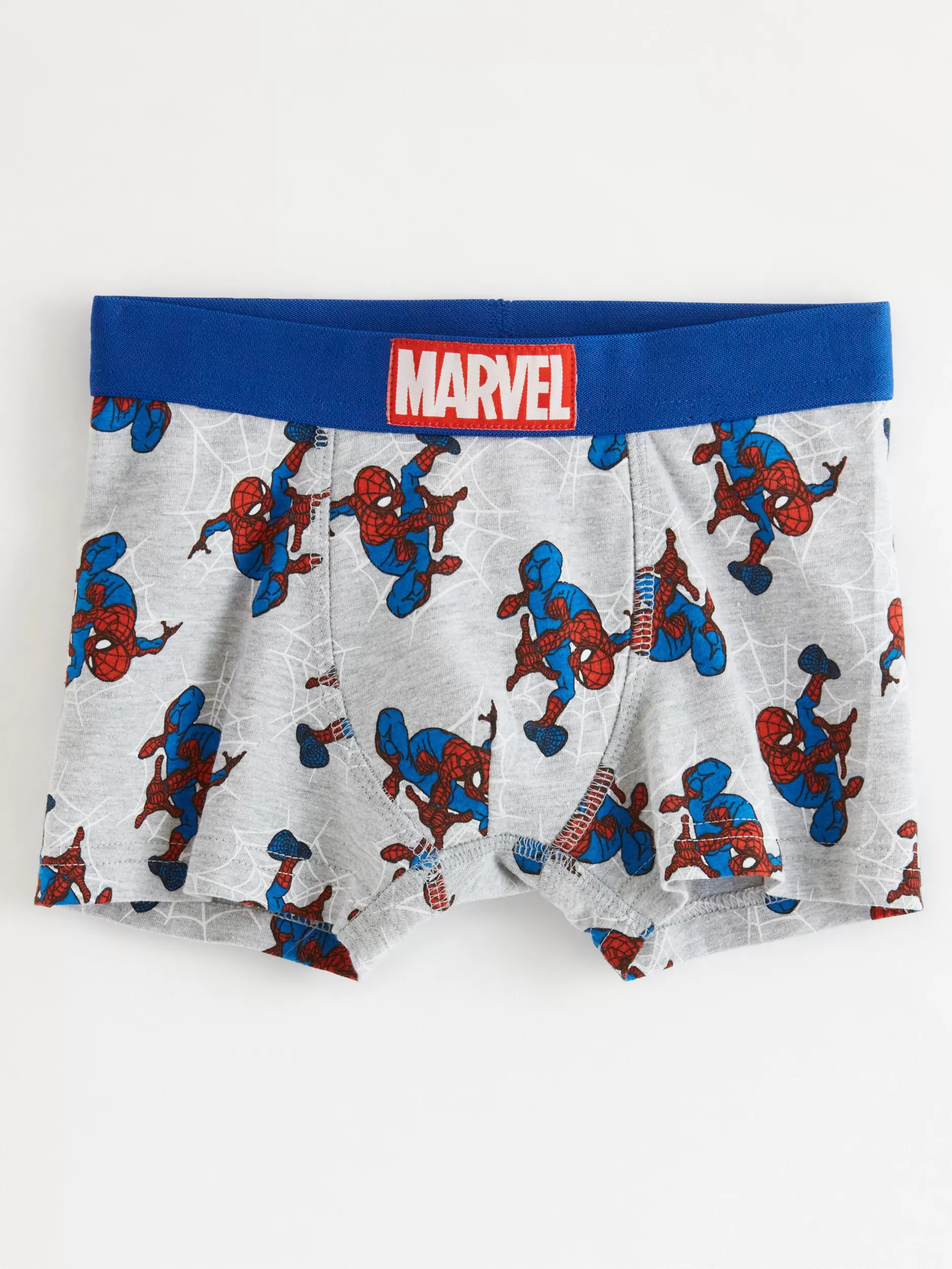Lindex Basisplagg 3 For 2<Boksershorts Med Spider-Man-Trykk Lt Grey Melange