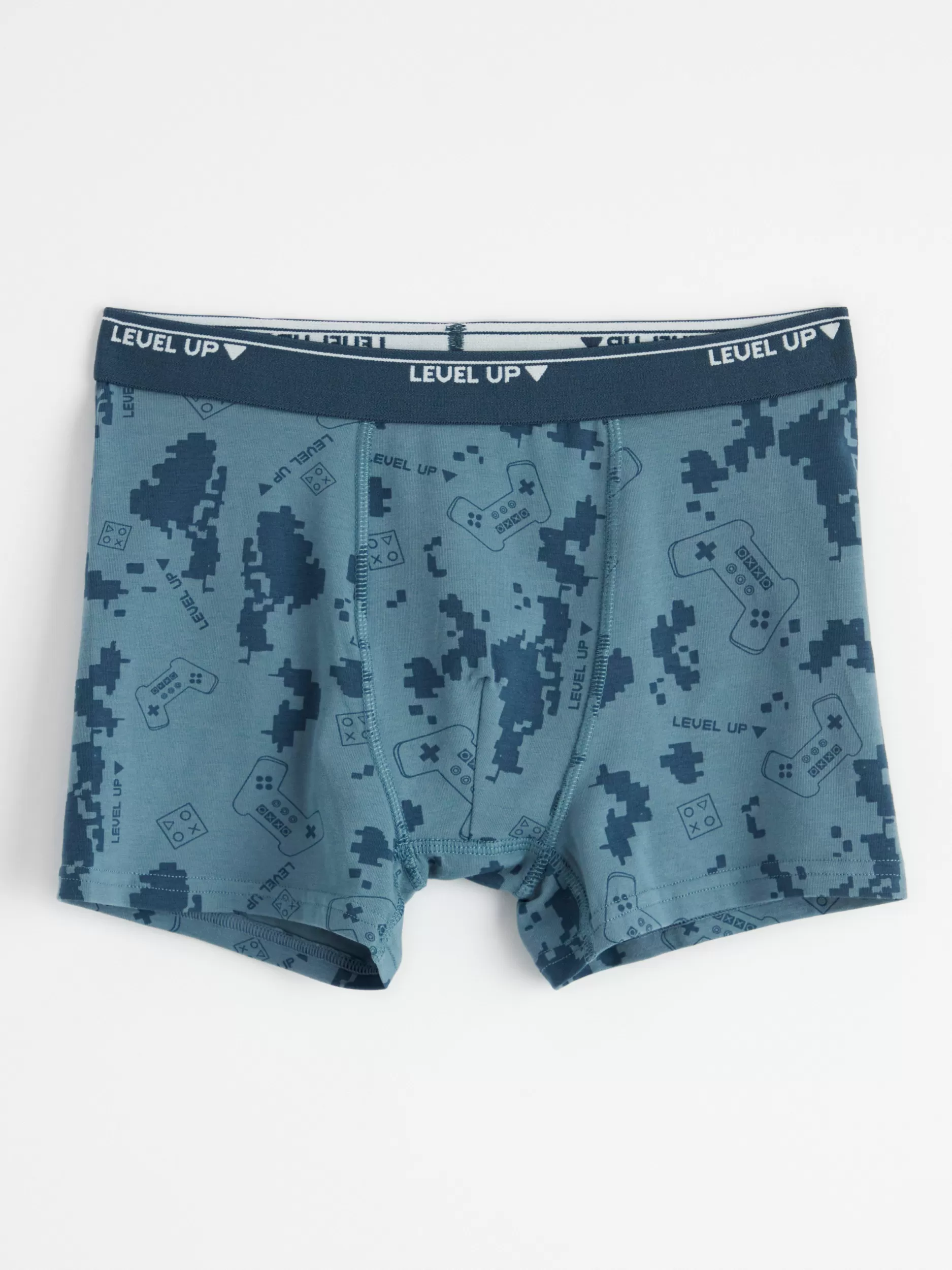 Lindex Basisplagg 3 For 2<Boksershorts Med Spilltrykk Light Dusty Blue