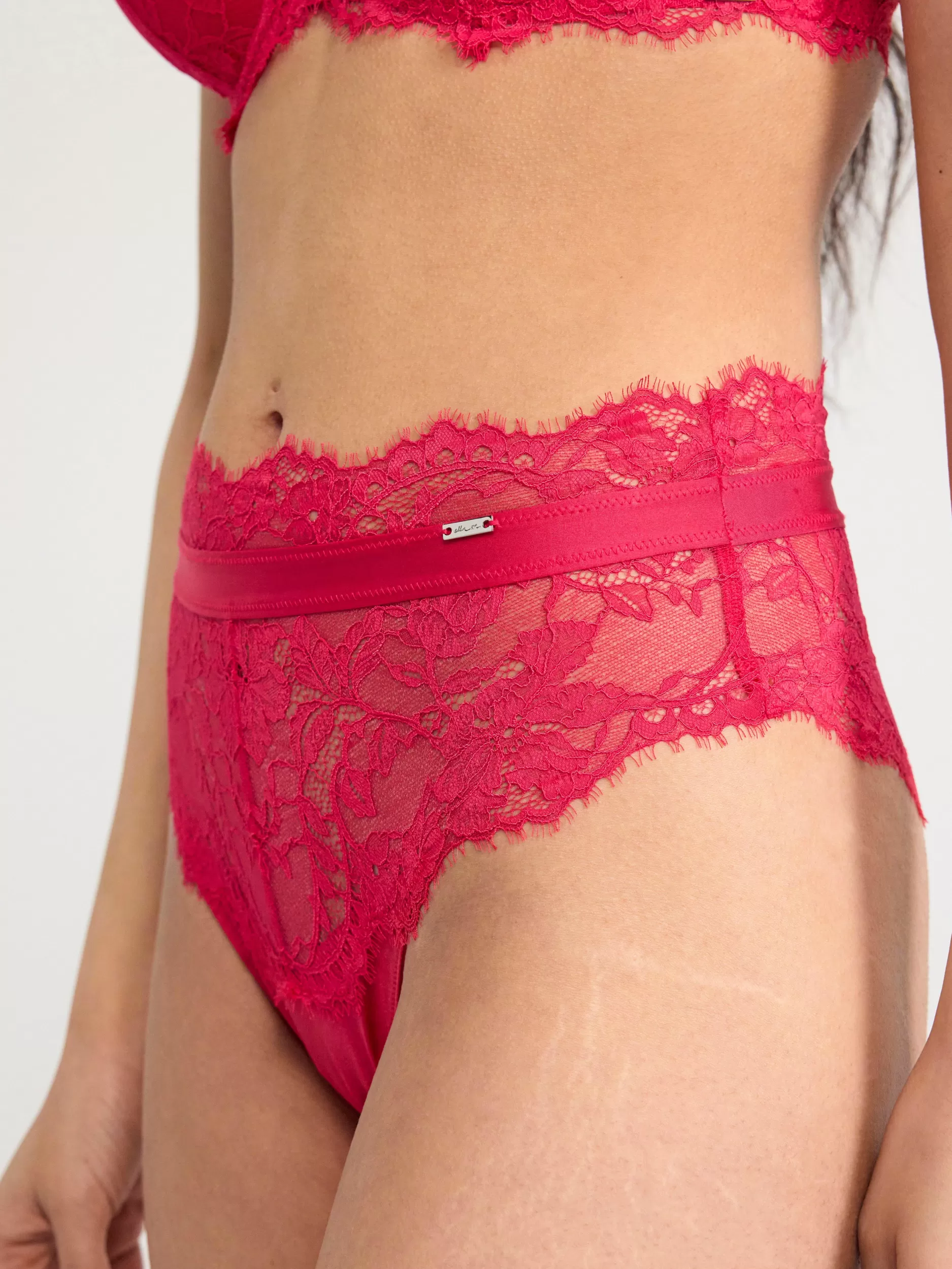 Lindex Truser<Brasiliansk Truse Med Hoyt Liv Red