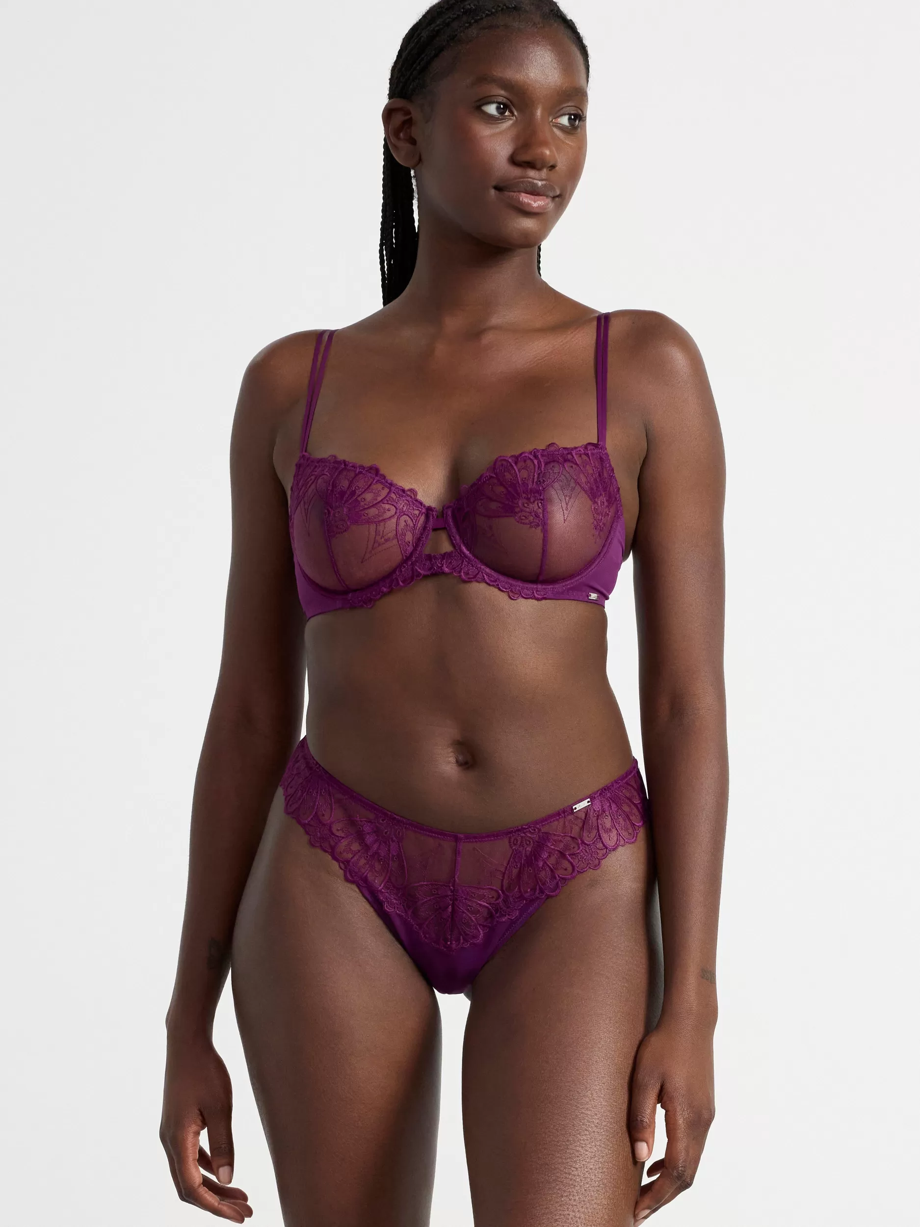 Lindex Truser<Brasiliansk Truse Med Normalt Liv Dark Lilac