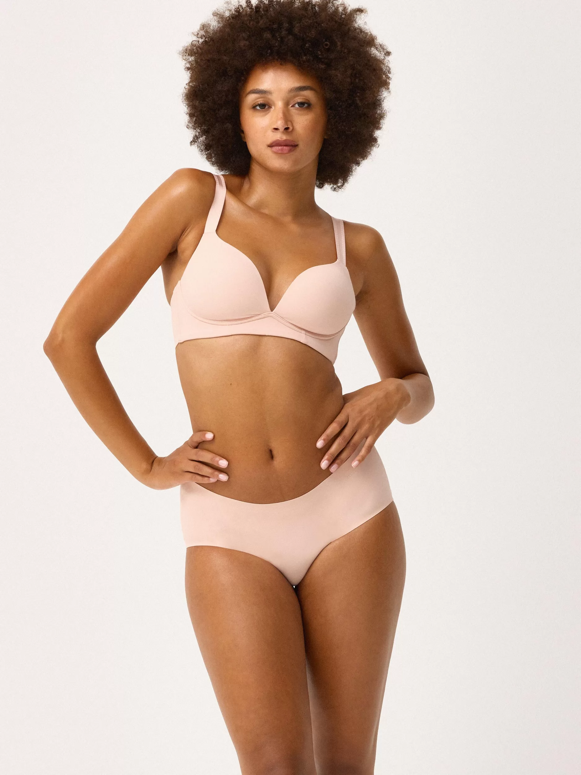 Lindex Bh<Closely - The Wirefree T-Shirt Bra Dusty Pink