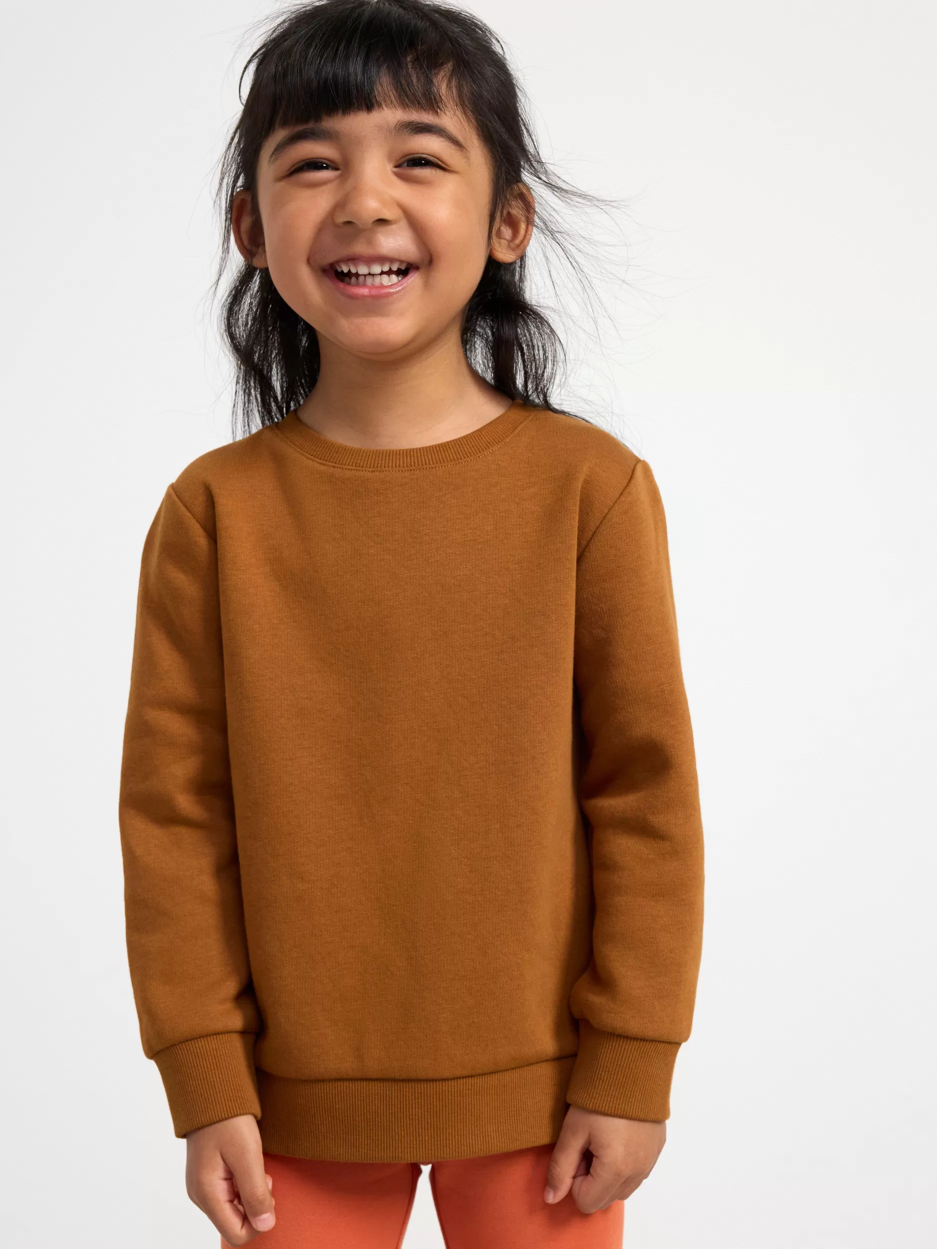 Lindex Basisplagg 3 For 2<Collegegenser Med Borstet Innside Brown