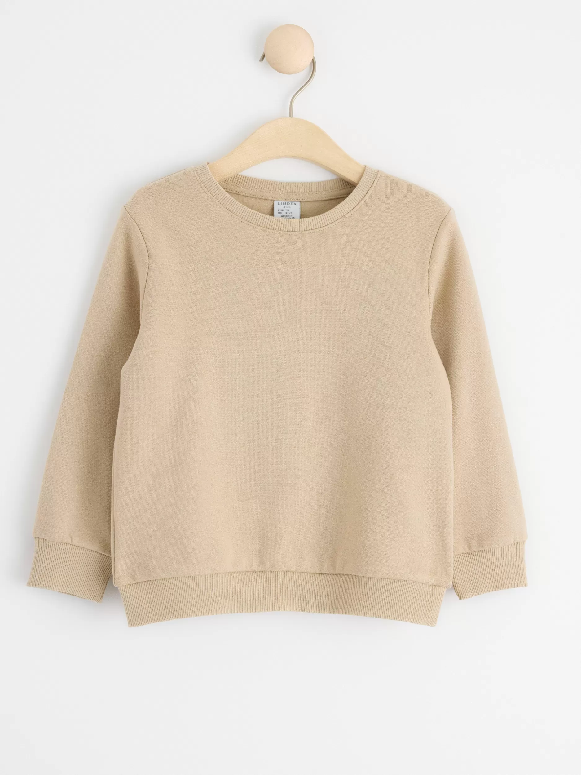 Lindex Basisplagg 3 For 2<Collegegenser Med Borstet Innside Beige