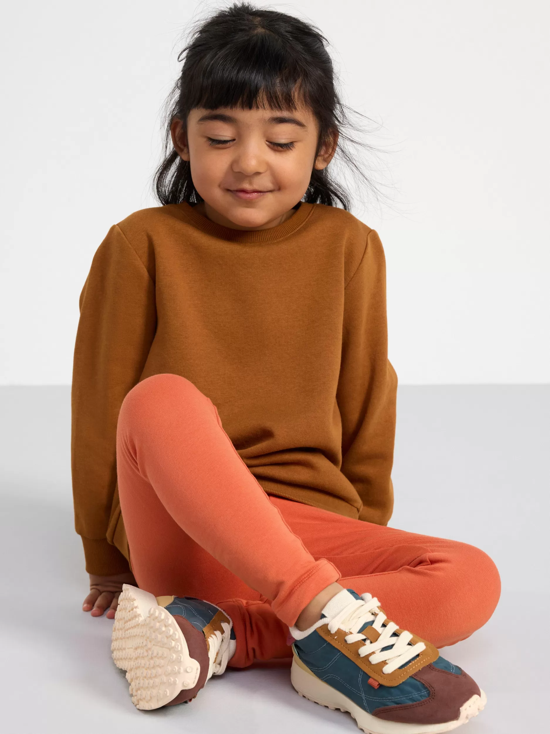 Lindex Basisplagg 3 For 2<Collegegenser Med Borstet Innside Brown