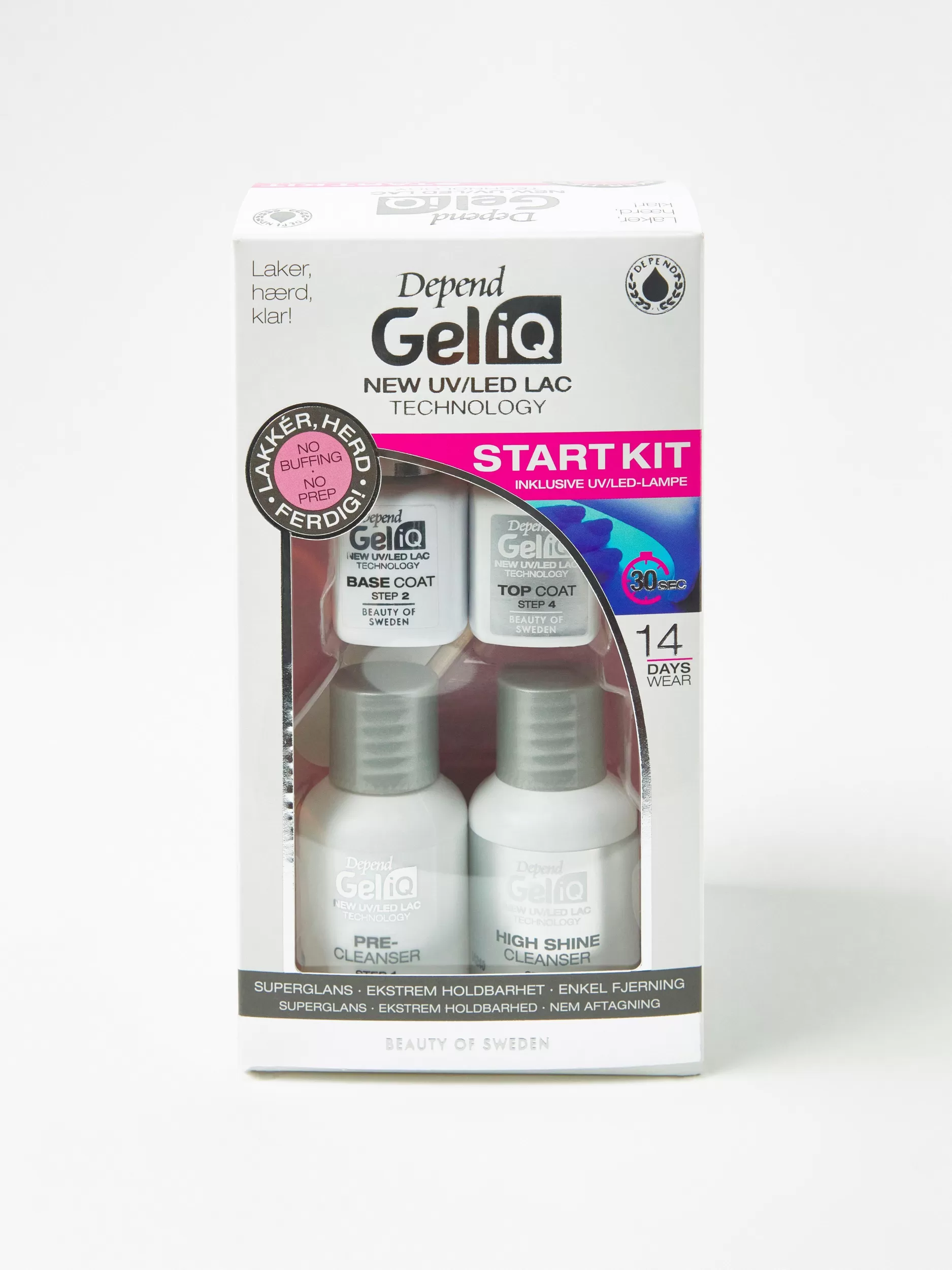 Lindex Neglelakk<Depend Gel Iq Start Kit 2900-01 Gel Iq Start Kit (No/Dk)