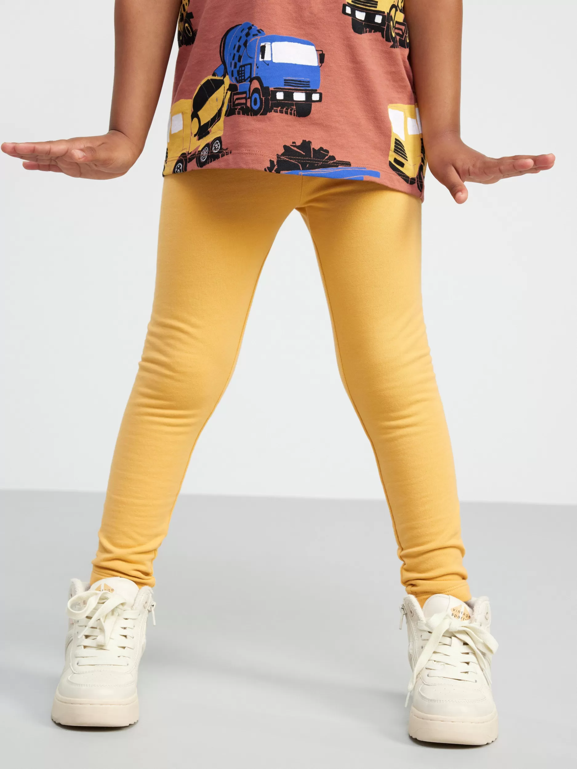 Lindex Bukser & Leggings<Ekstra Slitesterke Leggings Med Borstet Innside Light Dusty Yellow