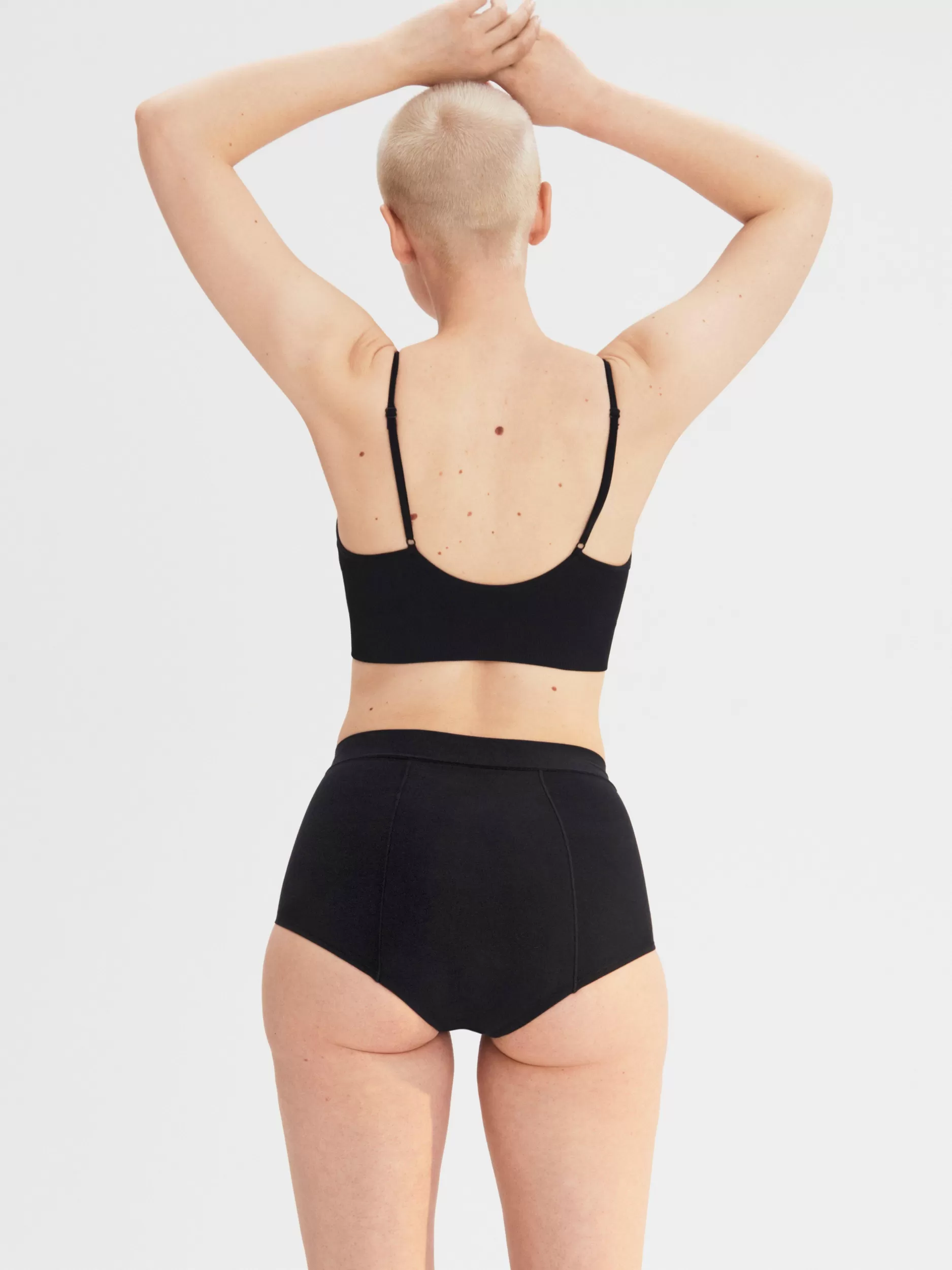 Lindex Truser<Engineered High Waist - Menstruse Med Super Absorpsjonsevne Menstruse Og Forlenget Kile Black