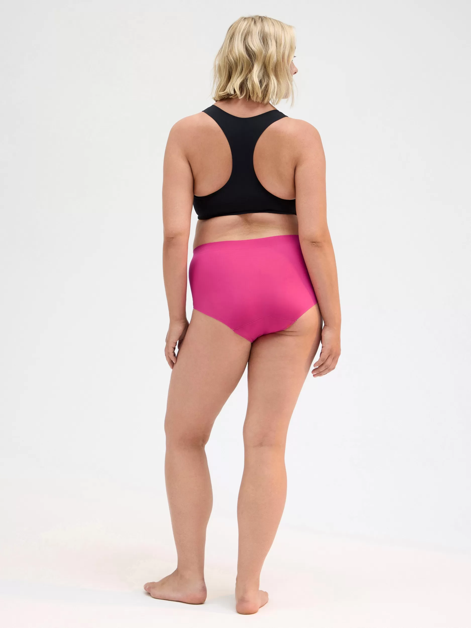 Lindex Truser<Engineered High Waist-Menstruse Med Hoy Absorpsjonsevne Pink