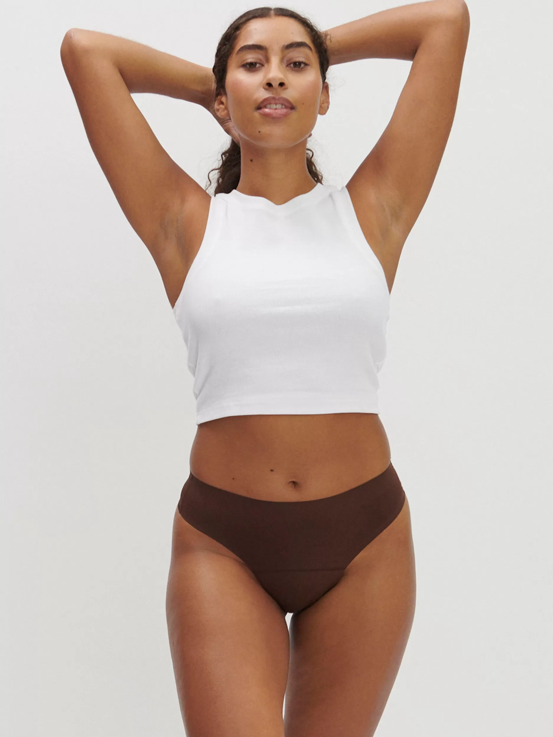 Lindex Menstruser<Engineered Thong-Stringtruse For Mensen Med Lett Absorpsjonsevne Dk Brown