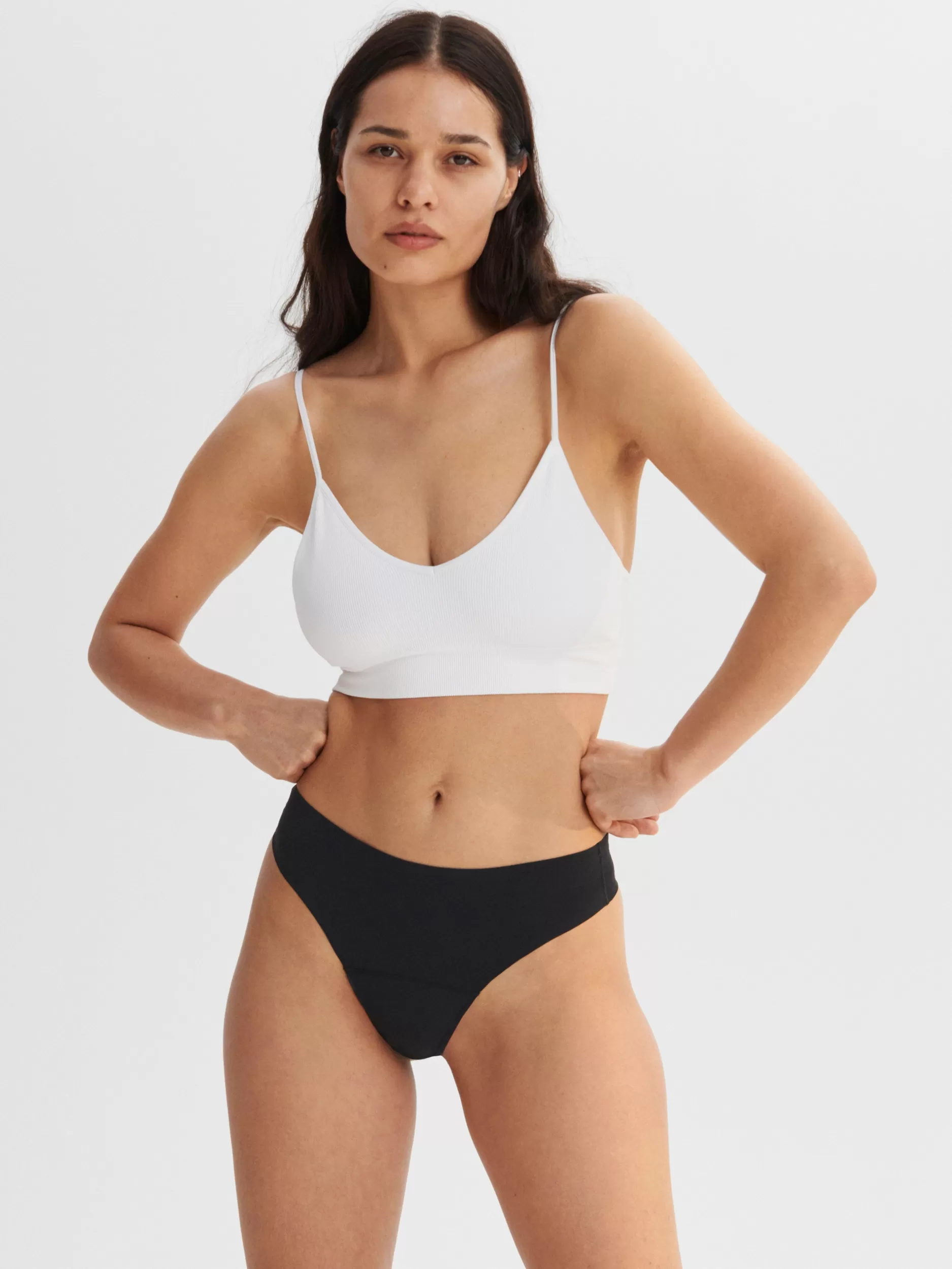 Lindex Menstruser<Engineered Thong-Stringtruse For Mensen Med Lett Absorpsjonsevne Black