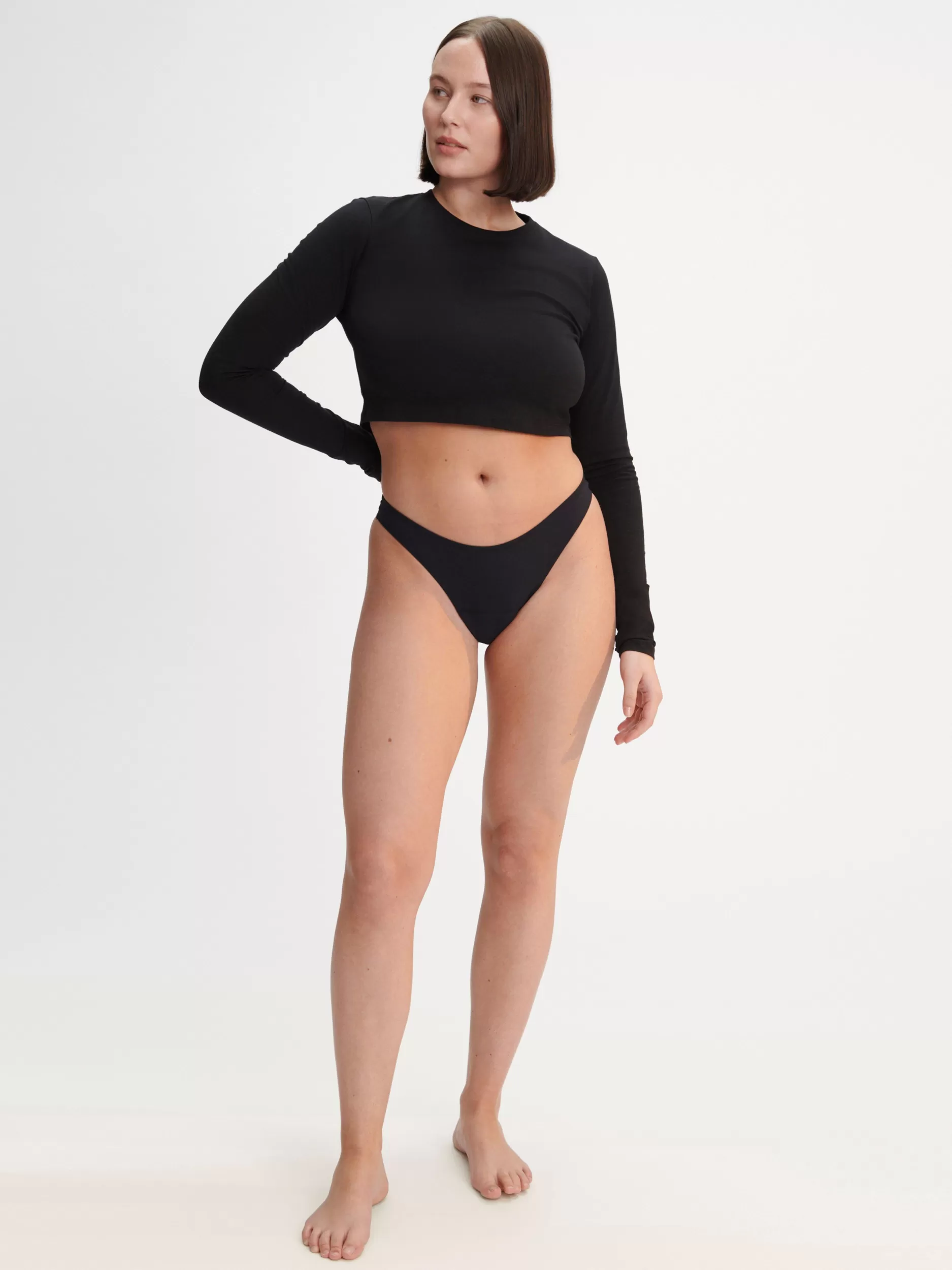Lindex Menstruser<Engineered-Stringtruse For Mensen Med Lett Absorpsjonsevne Black