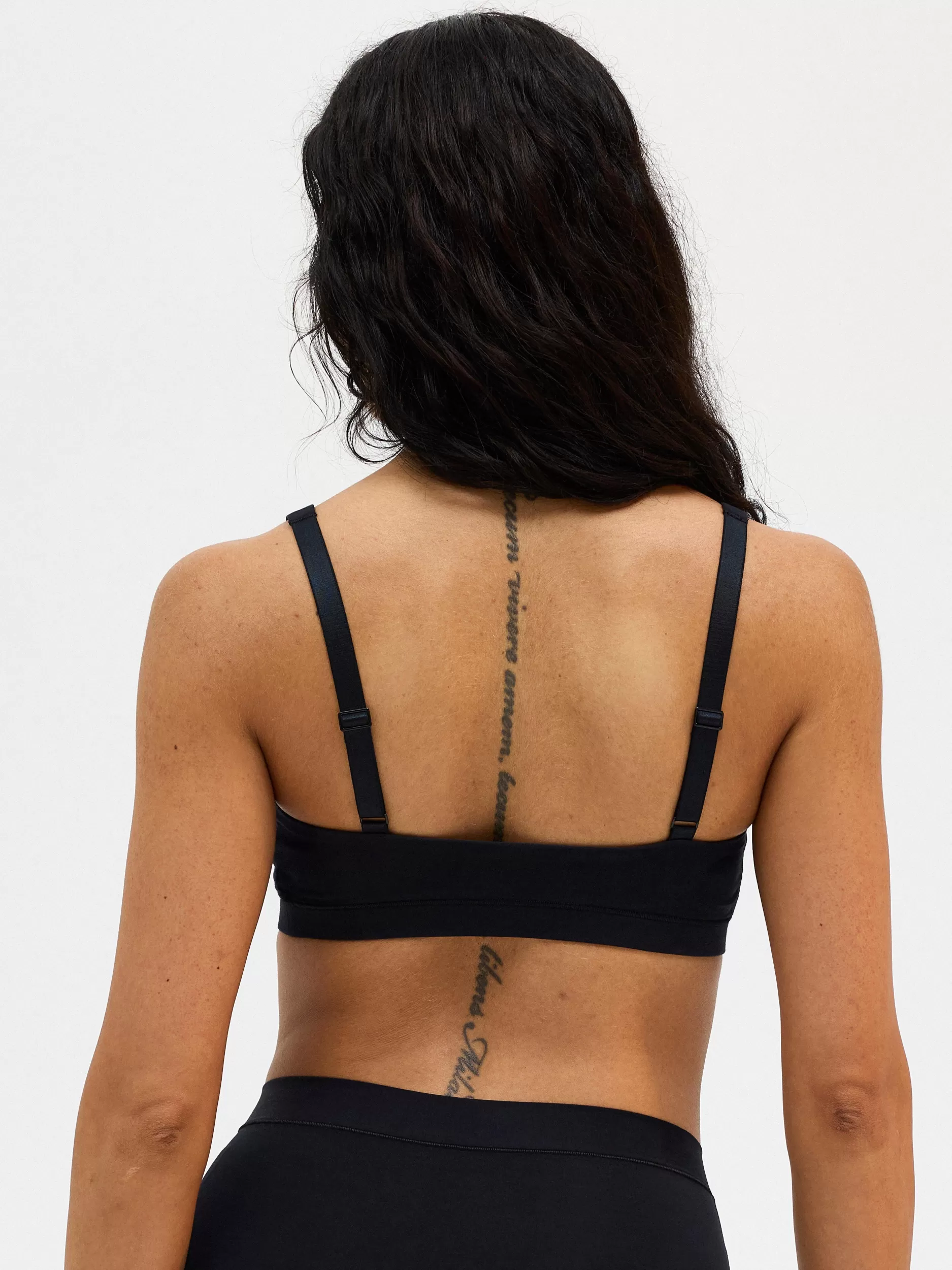Lindex Bh<Female Engineering Bralette I Pima-Bomull Black