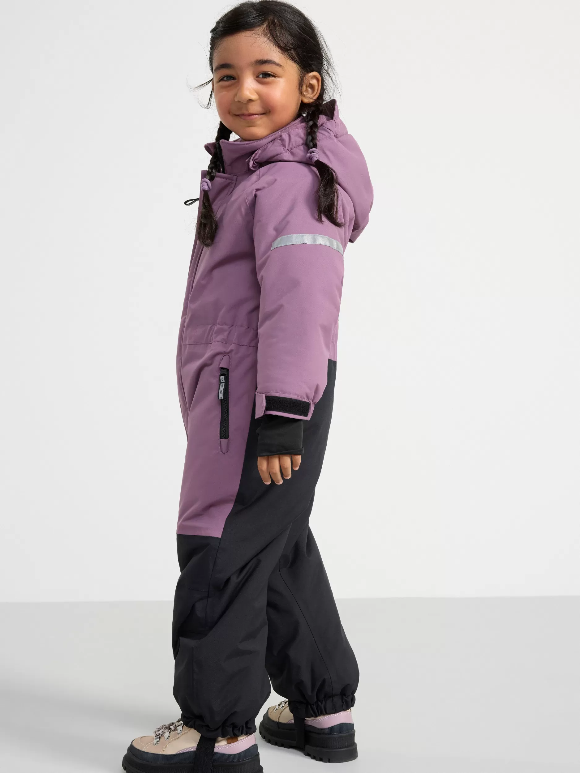 Lindex Yttertøy<Fix Vattert Og Vanntett Kjeledress Dark Dusty Lilac