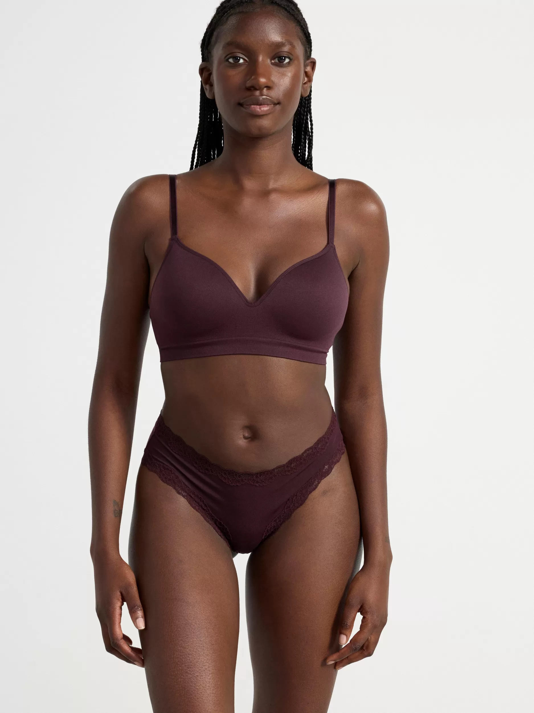 Lindex Bh<Flora Somlos, Spilefri Bh Dark Dusty Lilac