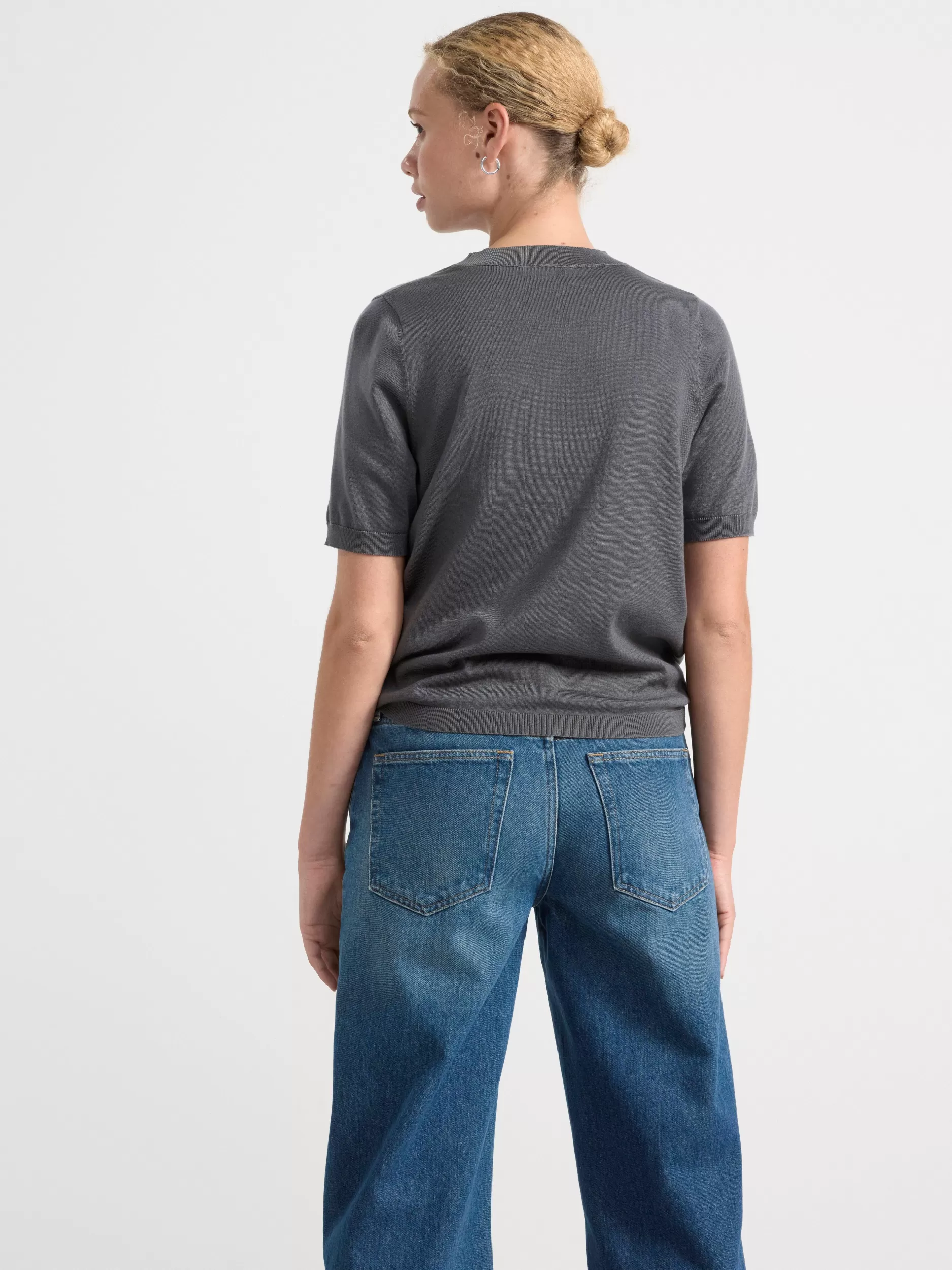 Lindex Gensere & Cardiganer<Genser Finstrikket Dark Grey