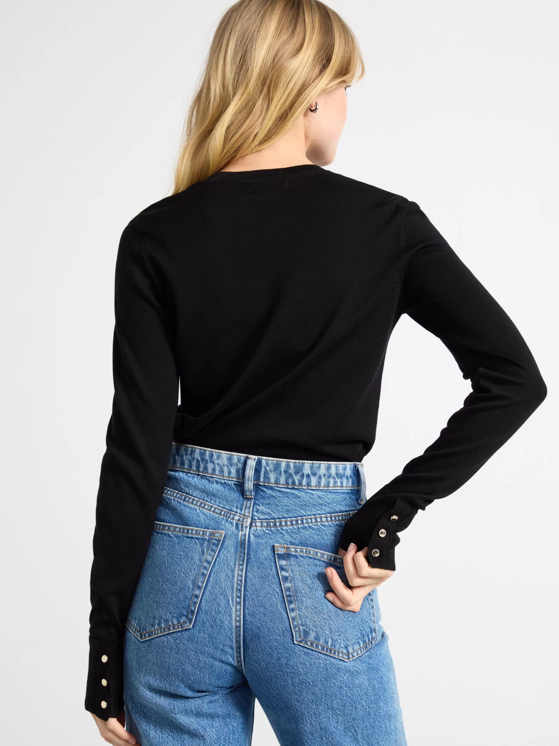 Lindex Gensere & Cardiganer<Genser Finstrikket Black