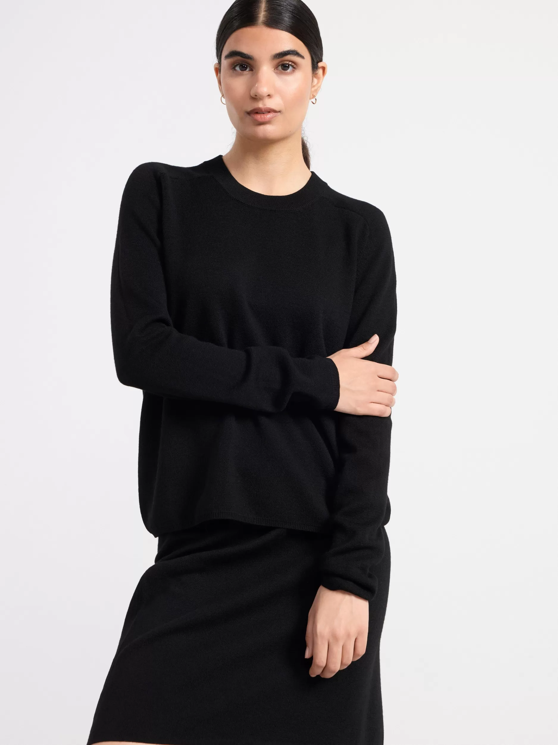 Lindex Gensere & Cardiganer<Genser I Merinoull Black