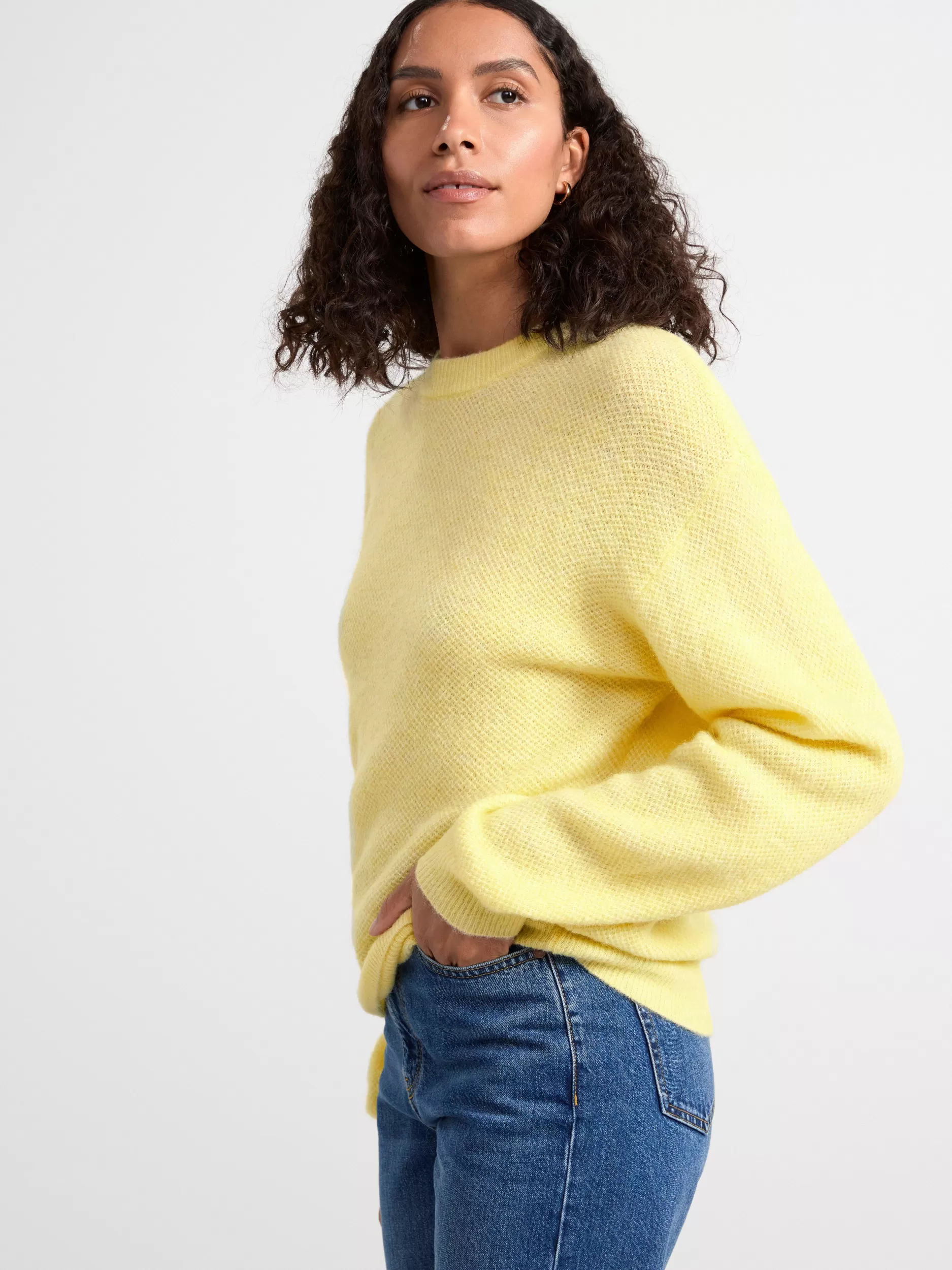 Lindex Gensere & Cardiganer<Genser I Ullblanding Yellow
