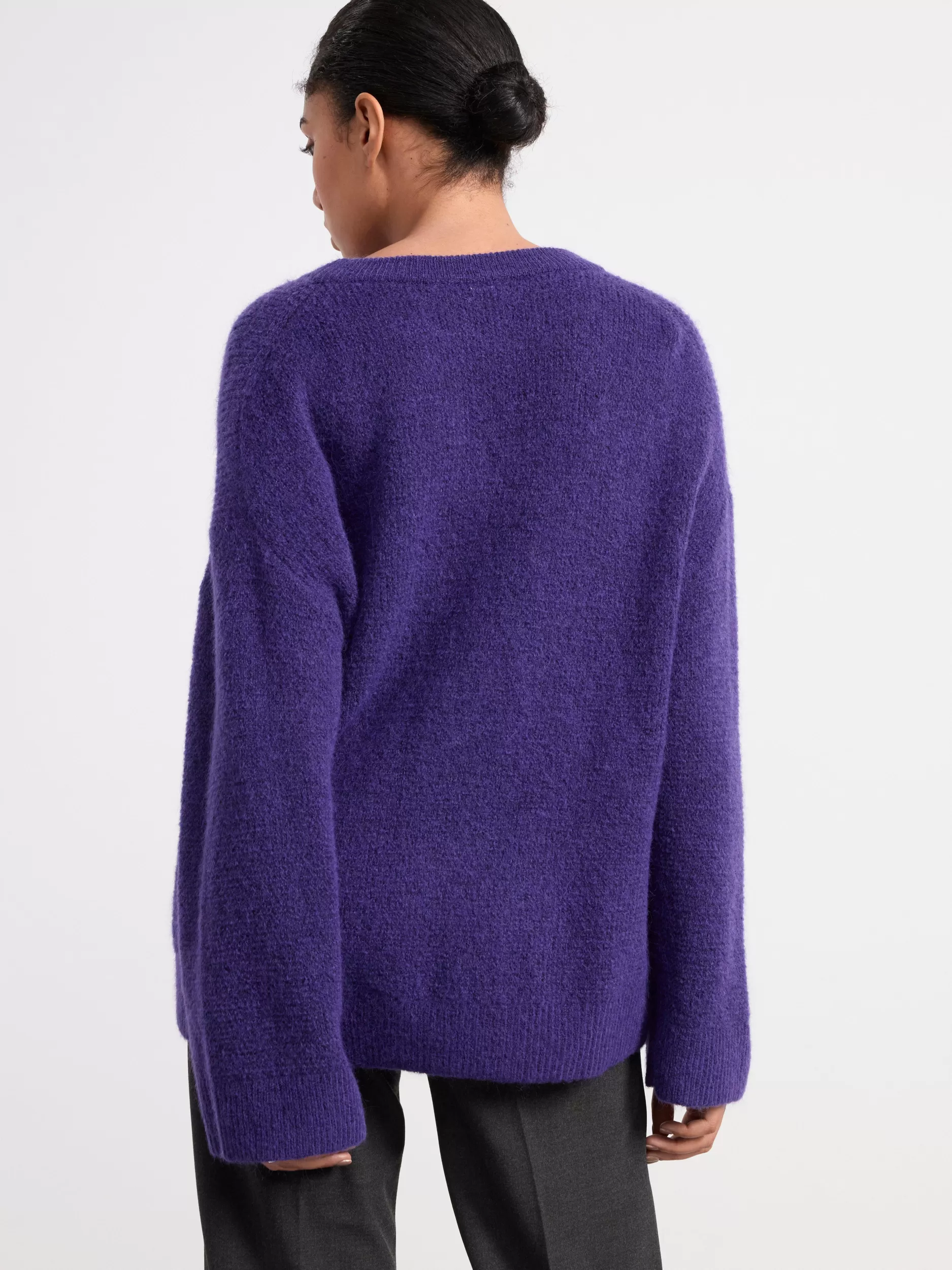 Lindex Gensere & Cardiganer<Genser I Ullblanding Dark Dusty Lilac