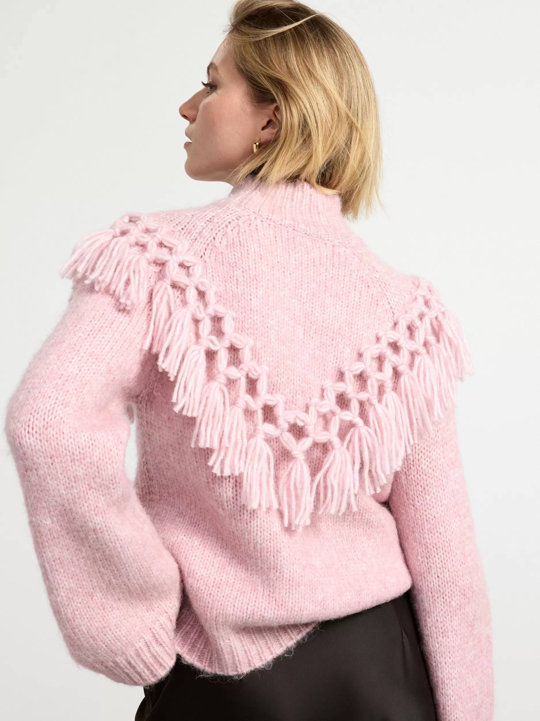 Lindex Gensere & Cardiganer<Genser Med Mellomhoy Hals Light Pink