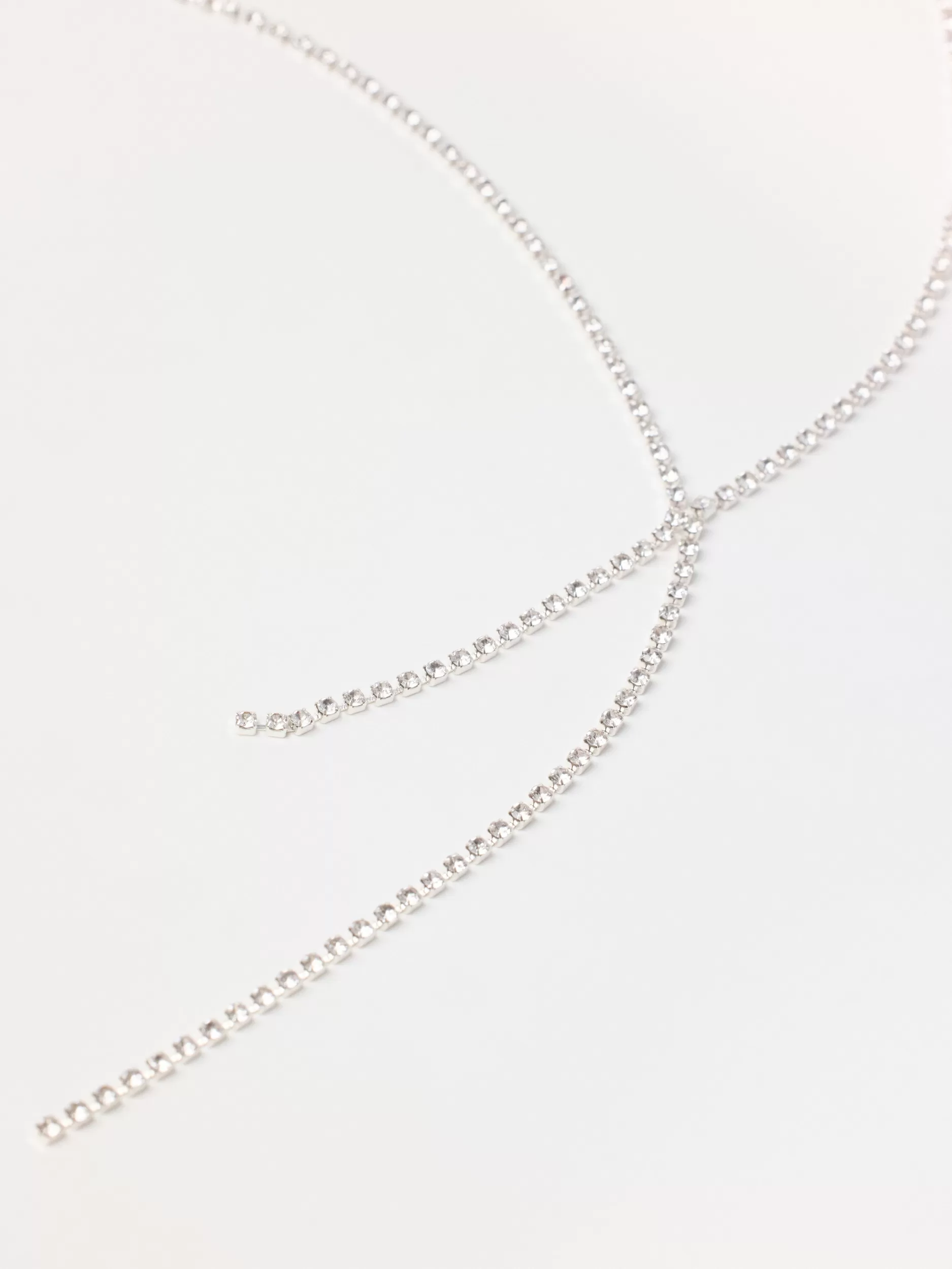 Lindex Accessories<Halskjede Med Rhinsteiner Silver