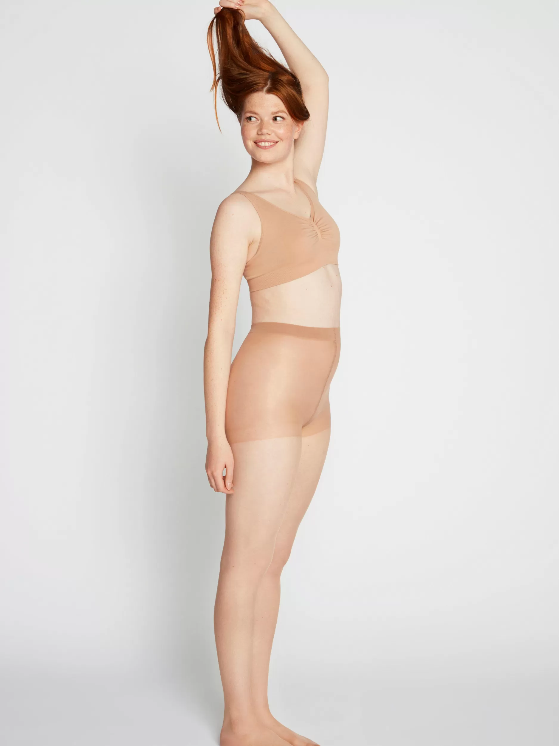 Lindex Strømpebukser Og Leggings<Halvblank Strompebukse Med Lett Shaping I 20 Denier Light Beige