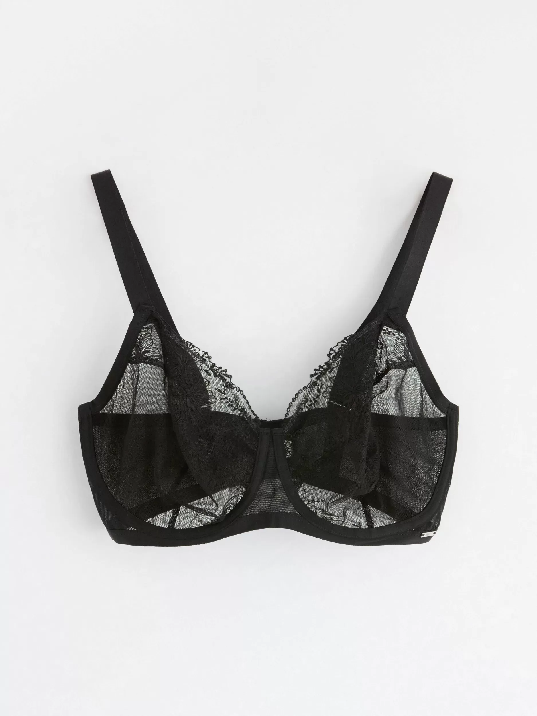 Lindex Bh<Heather Uvattert Bh I Mesh Black