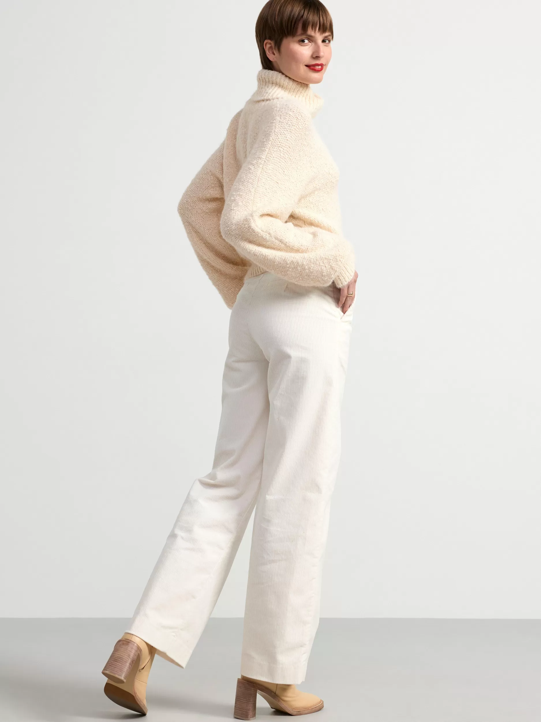 Lindex Gensere & Cardiganer<Hoyhalset Strikkegenser Light Beige