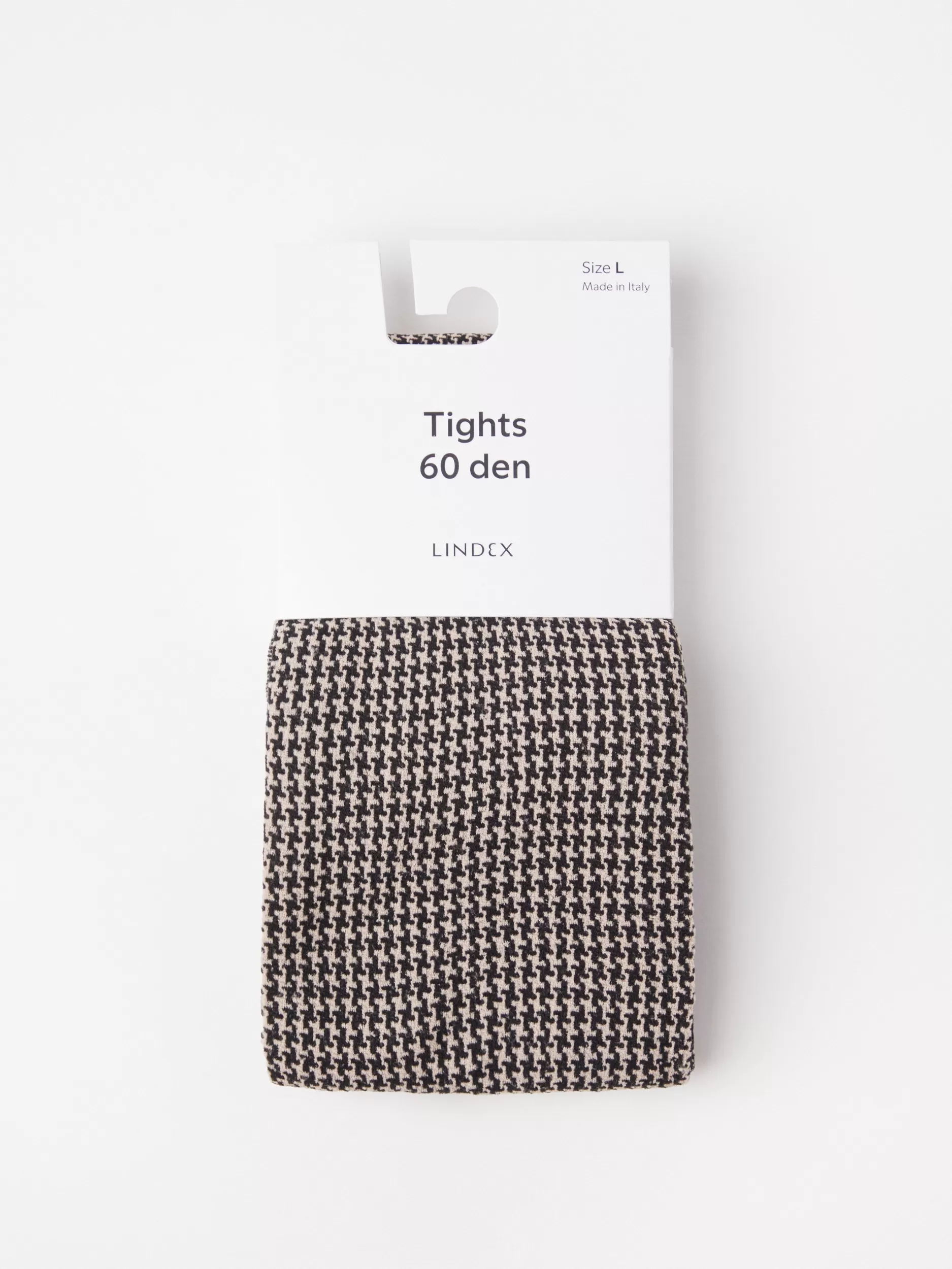 Lindex Strømpebukser Og Leggings<Hundetannsmonstret Strompebukse I 60 Denier Dusty Beige