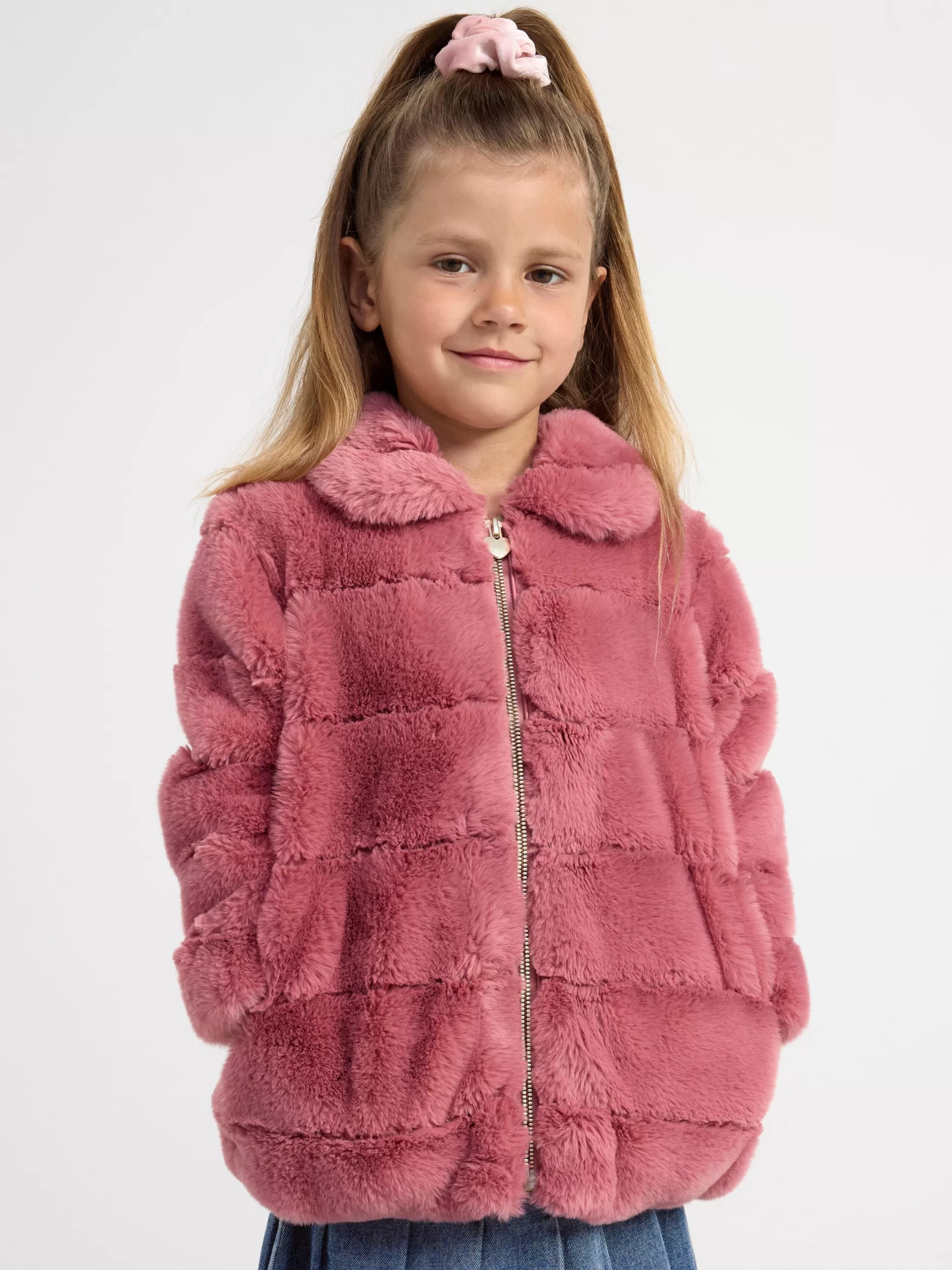 Lindex Yttertøy<Jakke I Fuskepels Dusty Pink