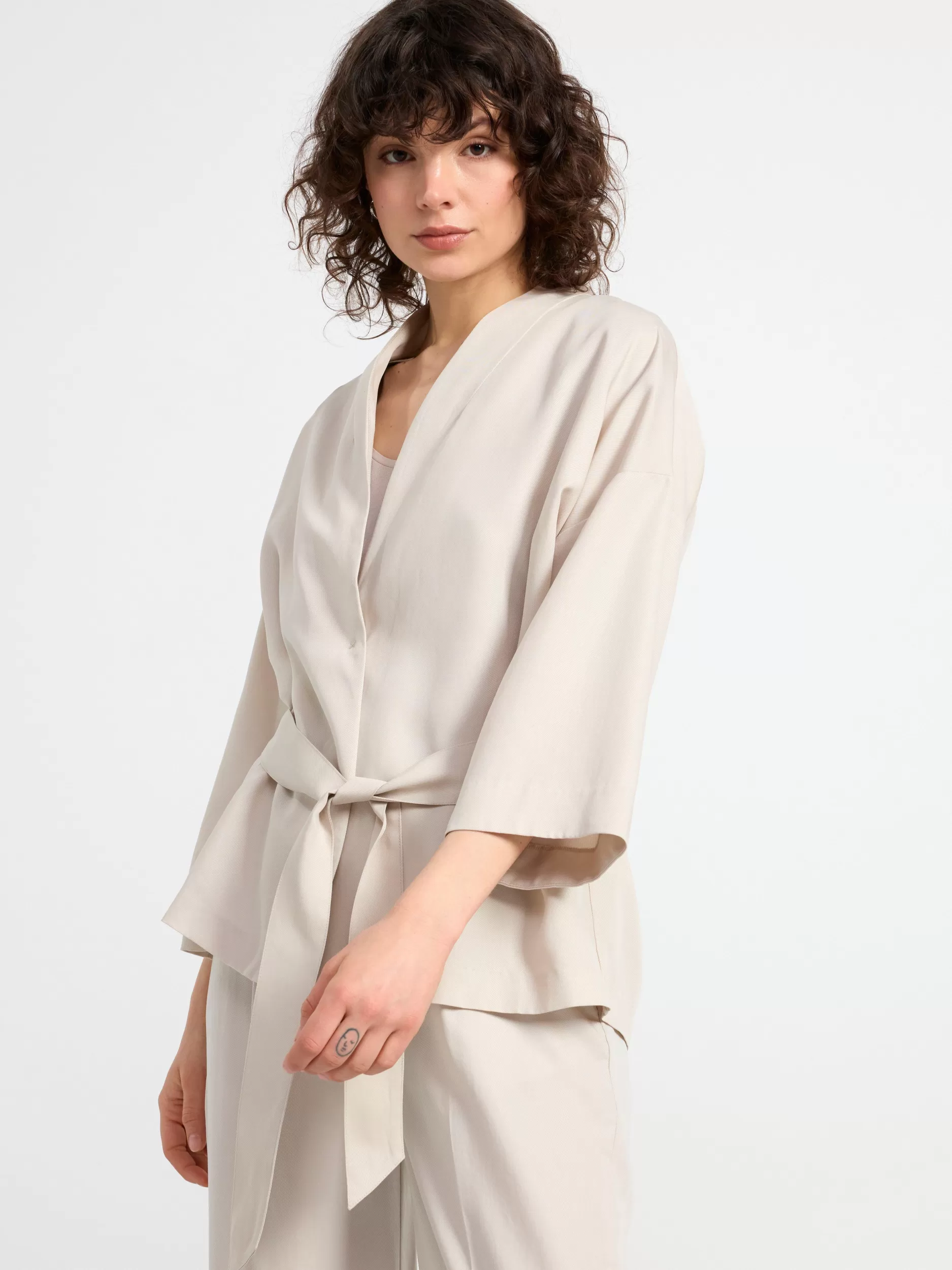 Lindex Blazere<Jakke Med Trekvartlange Ermer Light Beige